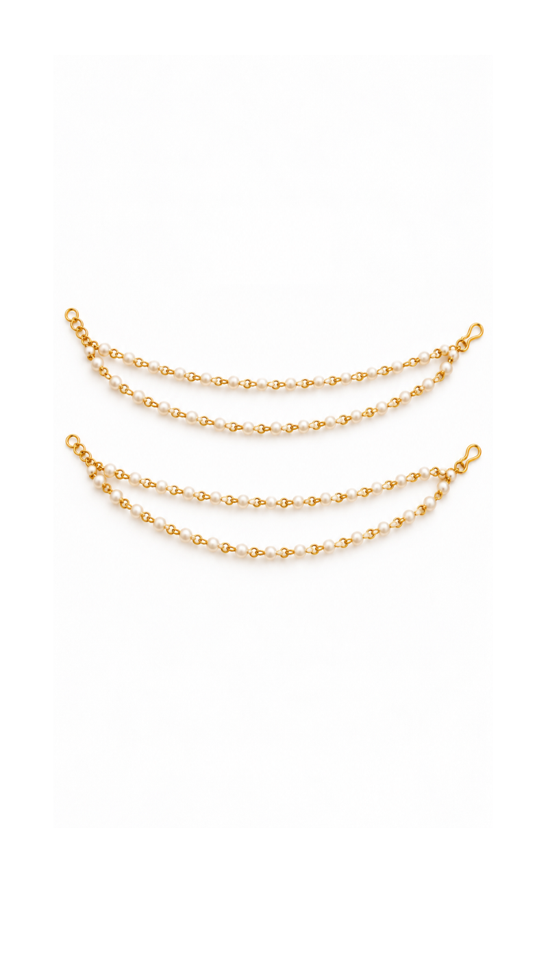 Ivory Pearl Hair Chain
