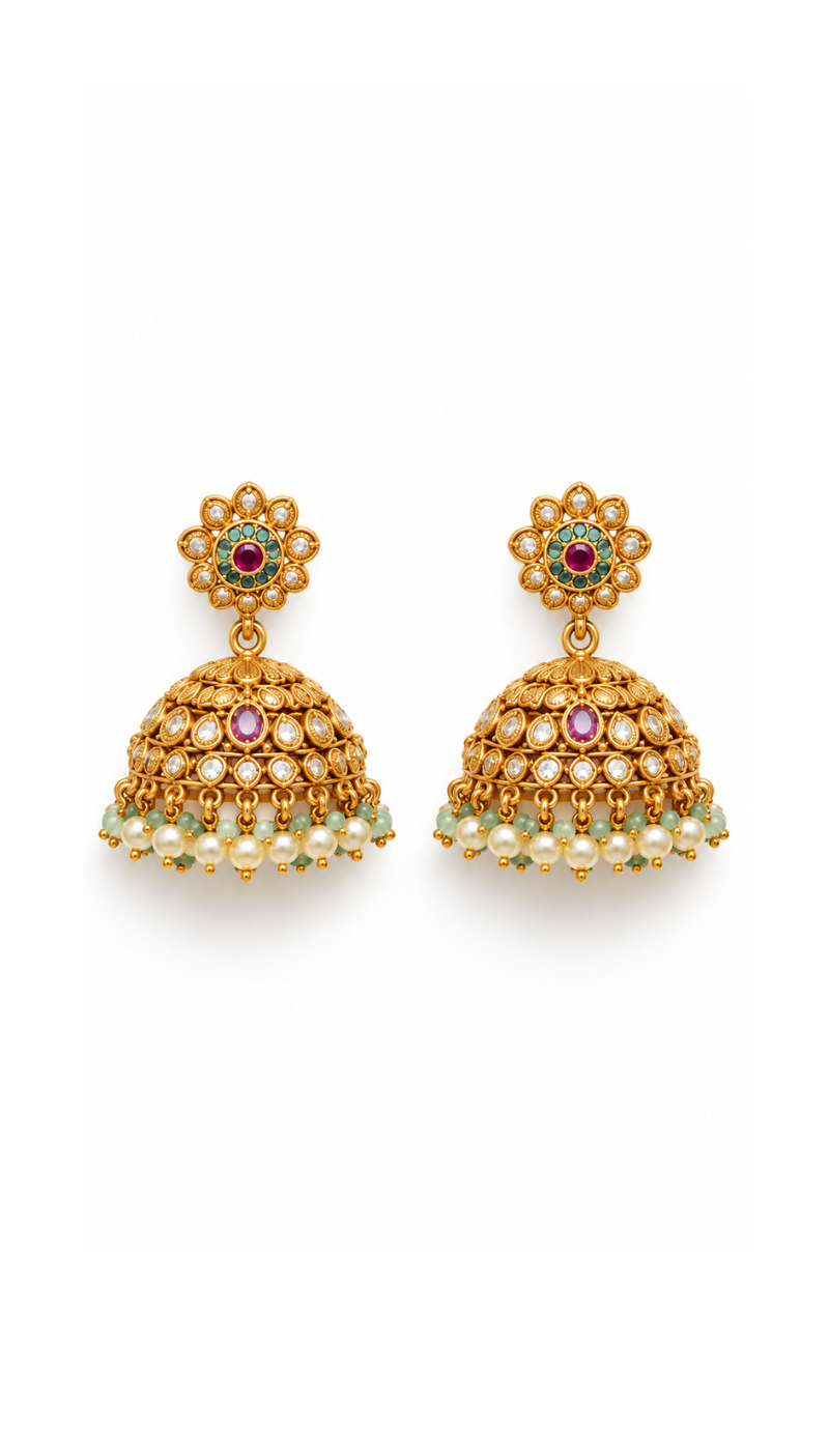 Pearl Temple Set