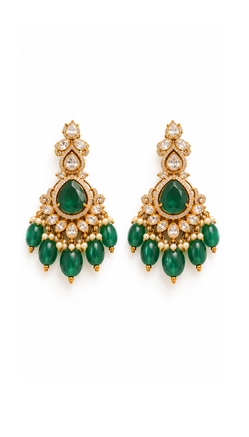 Zareen Emerald Set