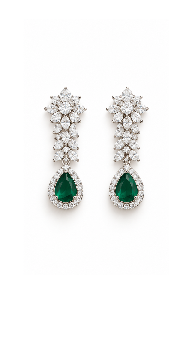 Elara Emerald Necklace Set
