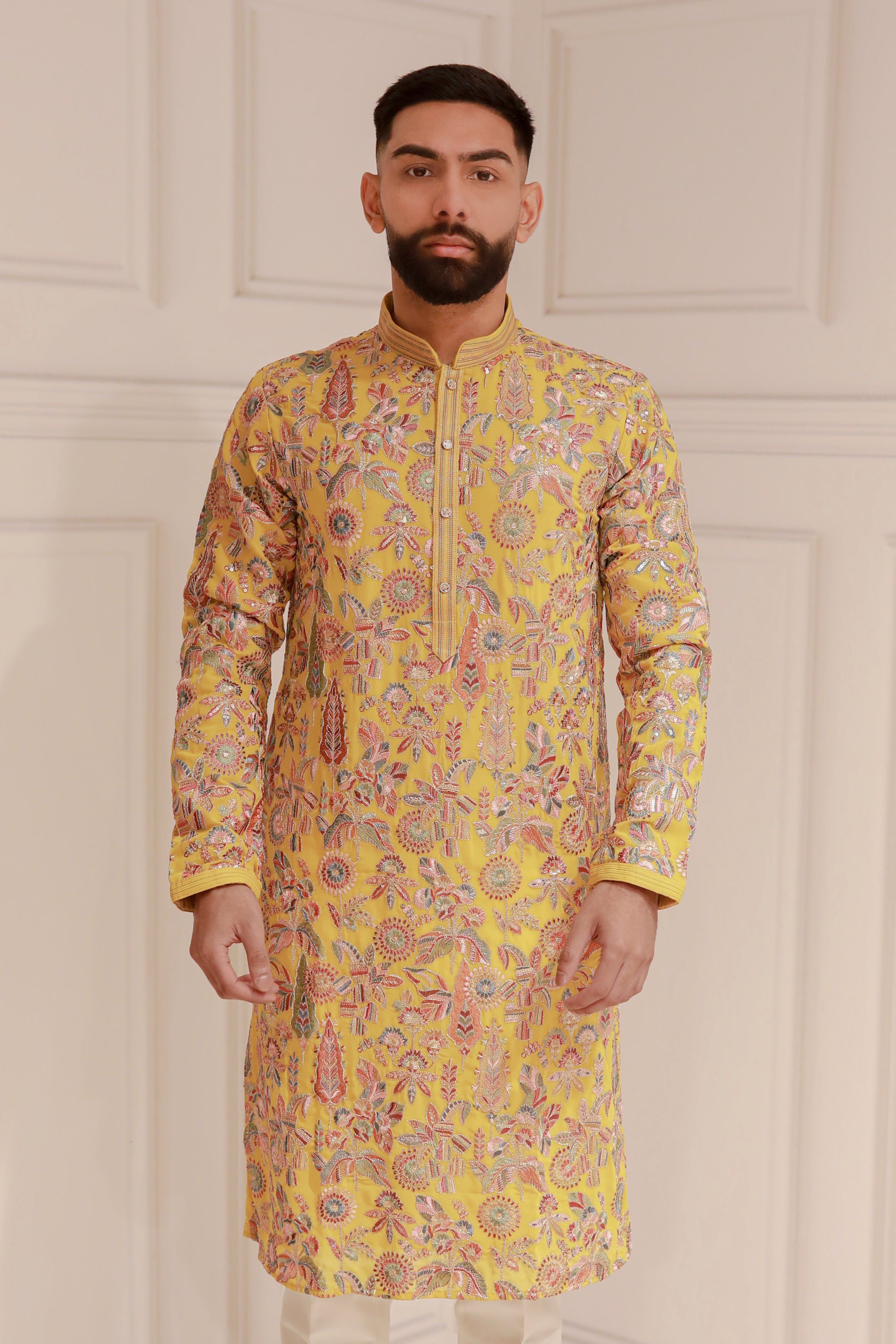 MULTI THREAD KURTA WITH TROUSER