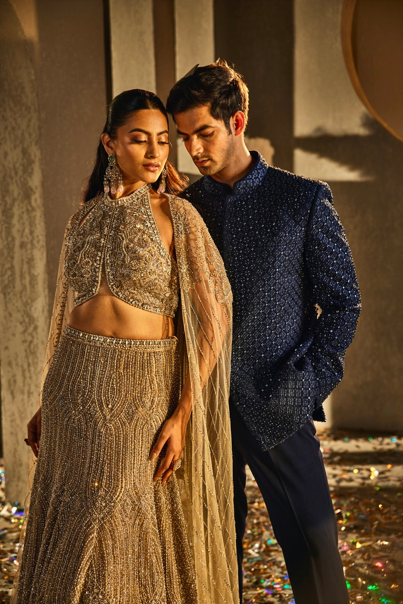 ELEGANT FISHCUT SKIRT WITH STYLISH TOP AND DUPATTA