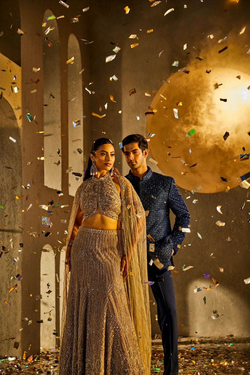 ELEGANT FISHCUT SKIRT WITH STYLISH TOP AND DUPATTA