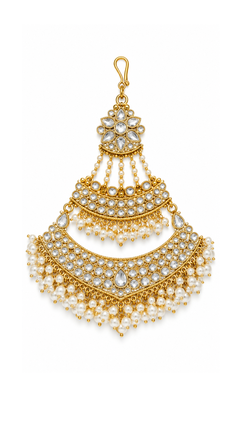 Royal Kundan Chandbali Passa