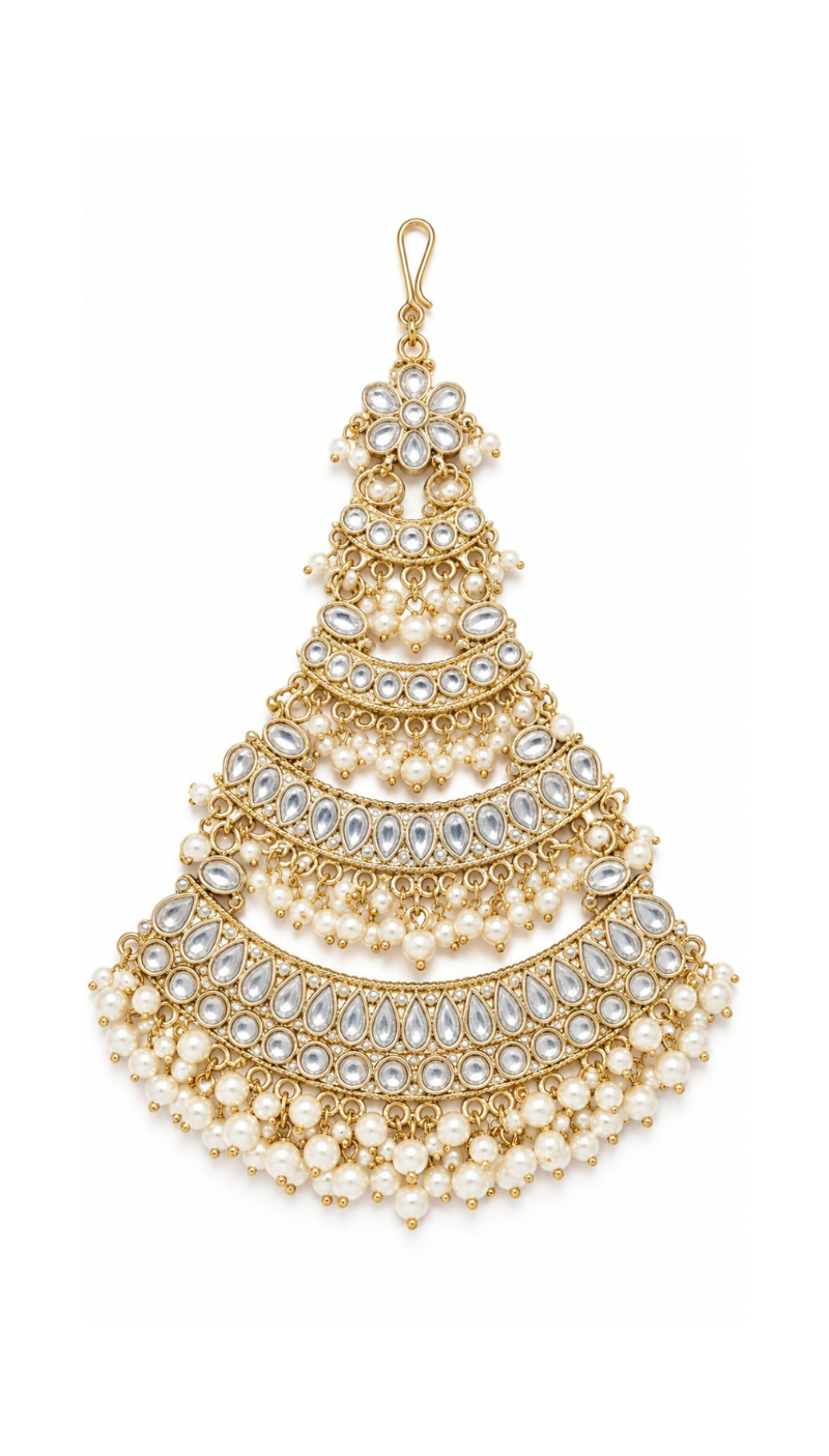 Stone Kundan Layered Passa