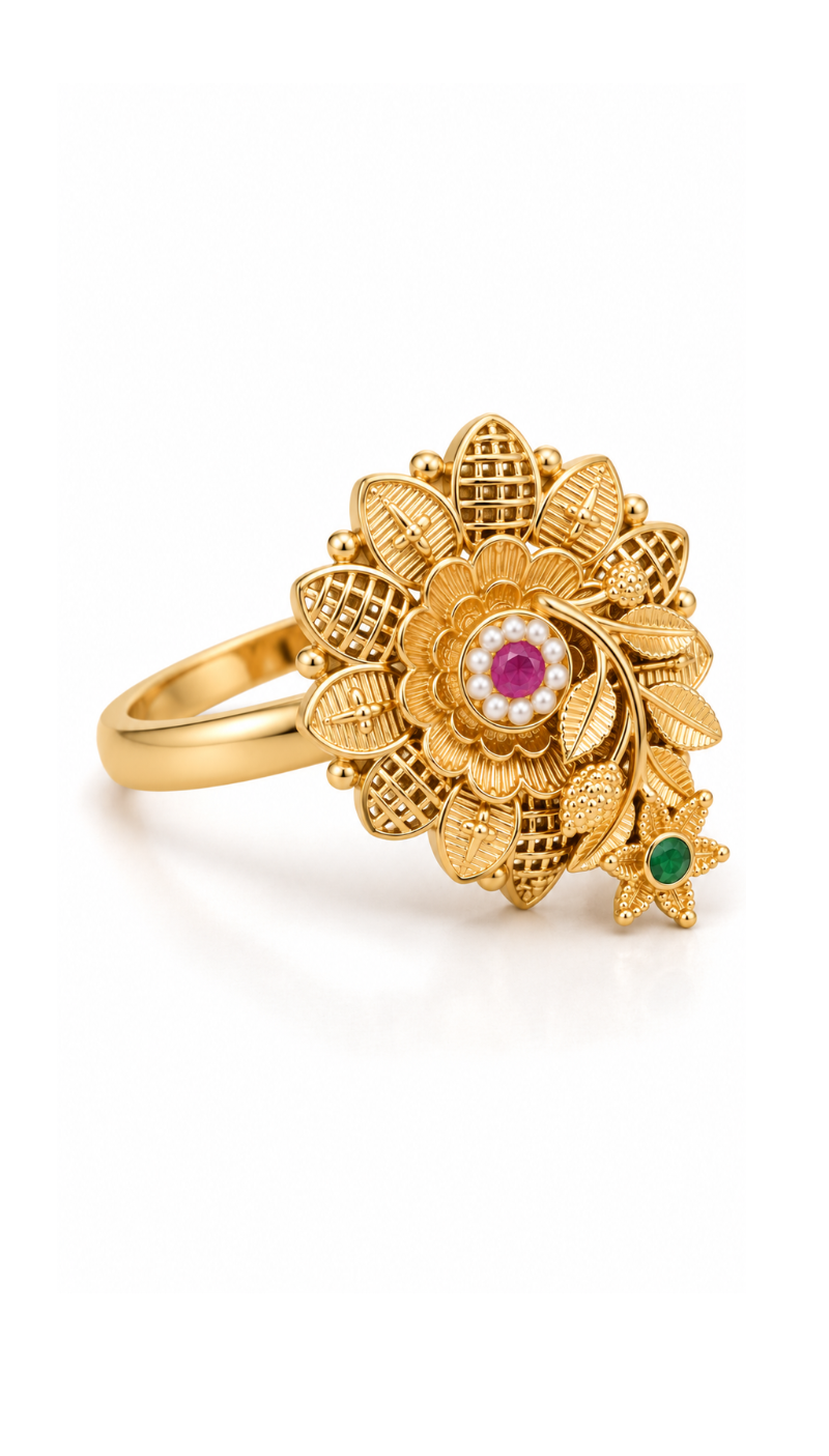 Green Blush Ring