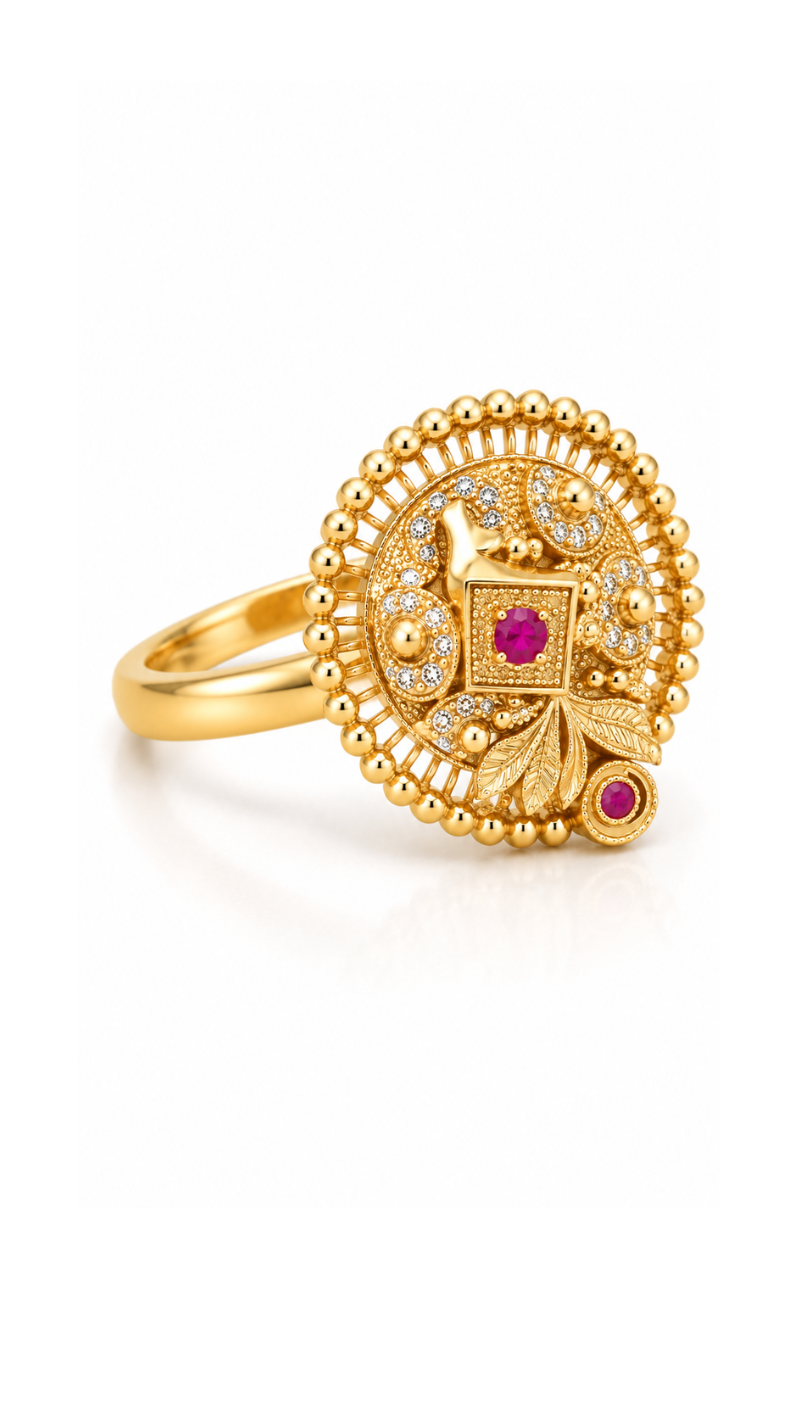 Rose Round Ring