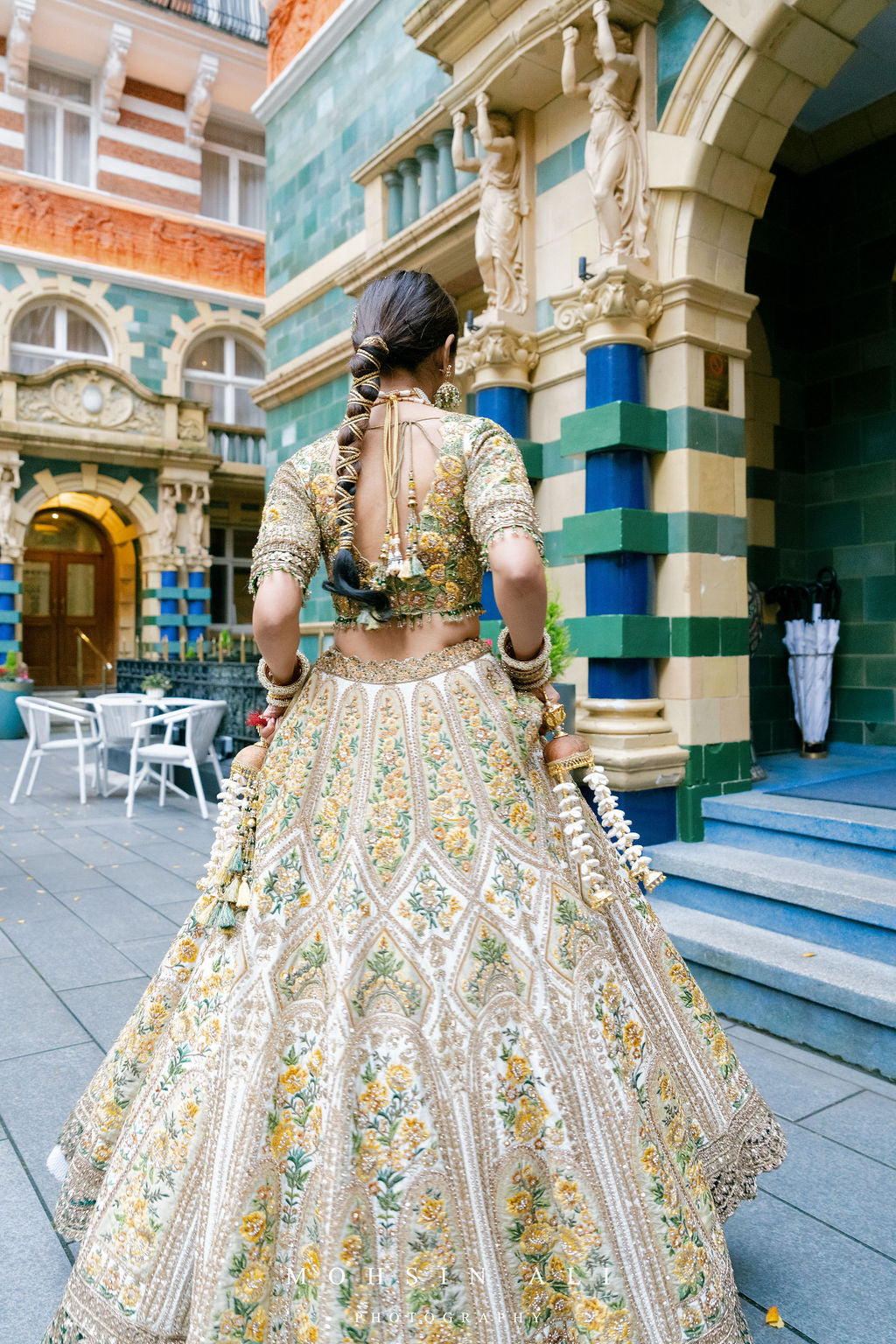 Ivory & Green Bridal Lehenga