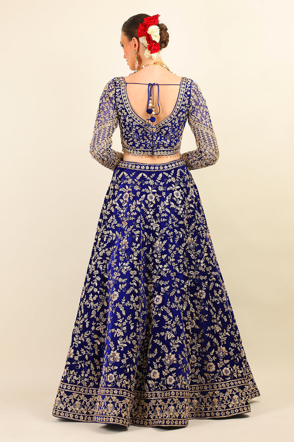 ROYAL BLUE BRIDAL LEHENGA