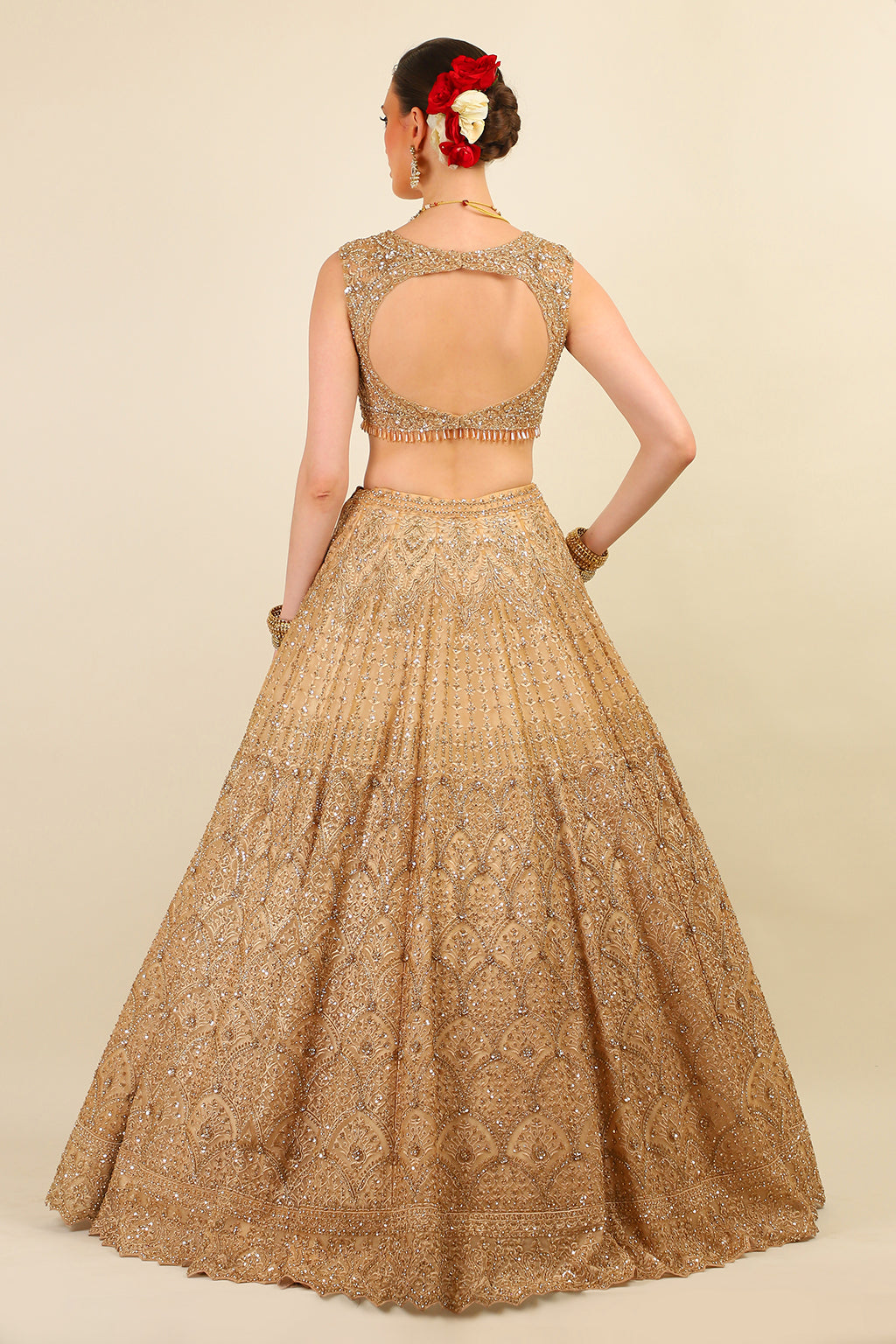 GOLD BRIDAL LEHENGA
