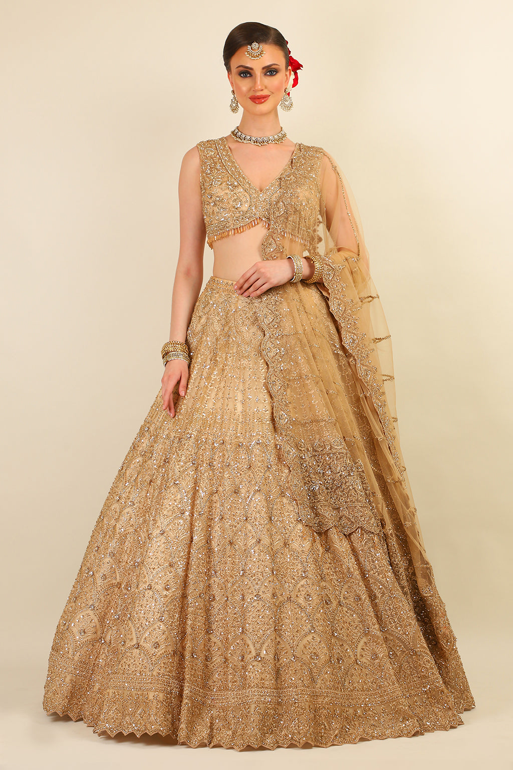 GOLD BRIDAL LEHENGA