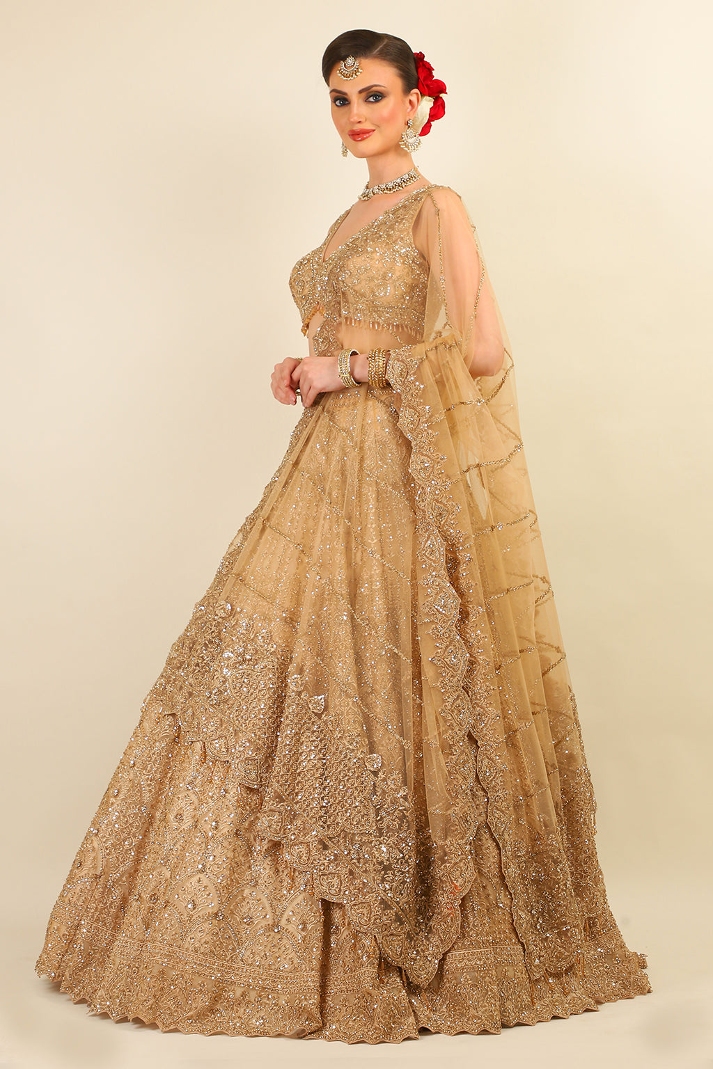 GOLD BRIDAL LEHENGA
