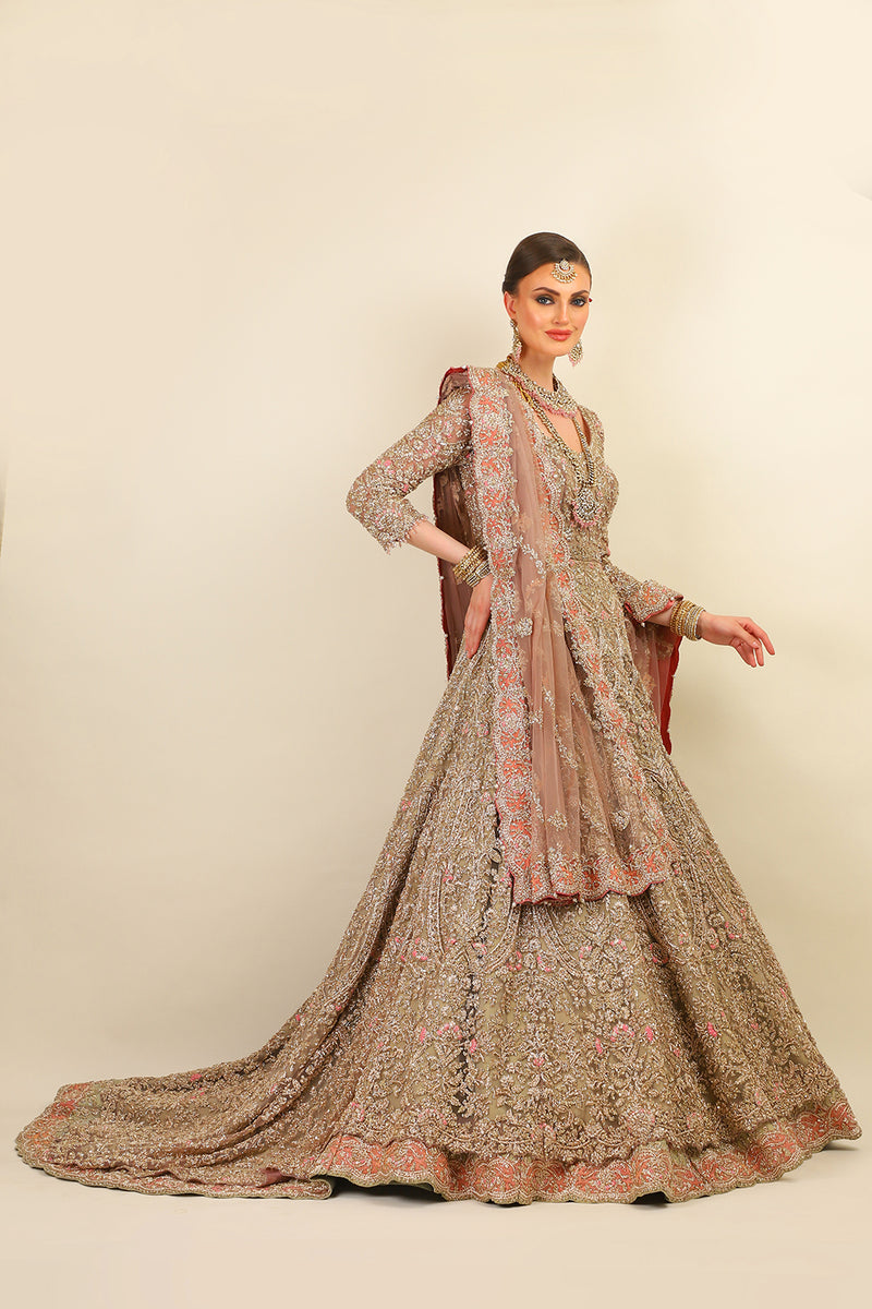 BRIDAL GOWN AND DUPATTA