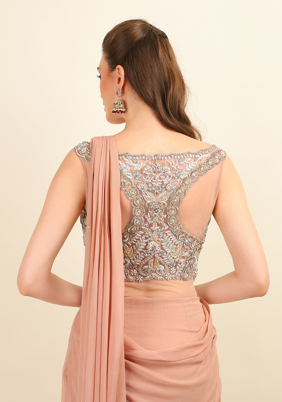 NUDE STITCH SAREE