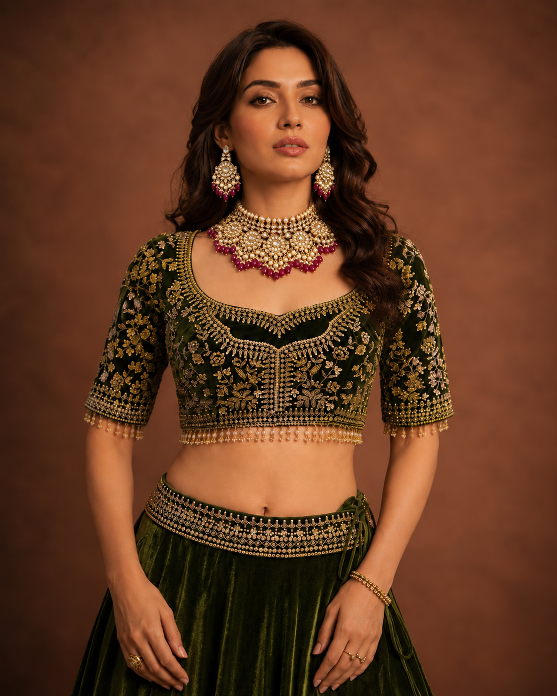 Gulnaar Kundan Choker Set
