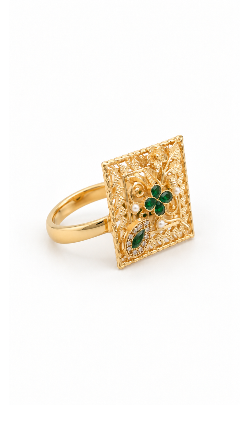 Aurelia Emerald Ring