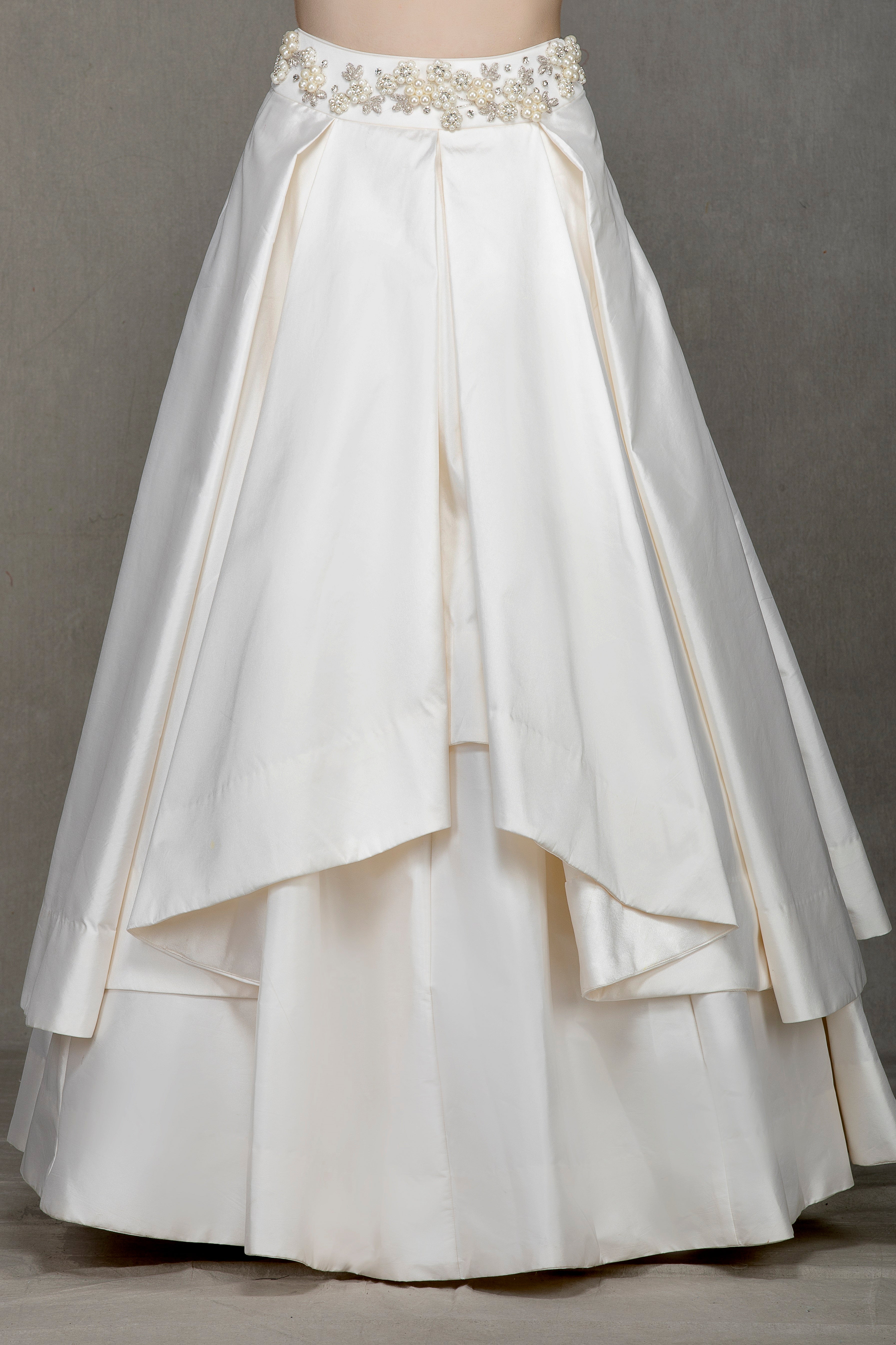 Off-Shoulder Flared Lehenga