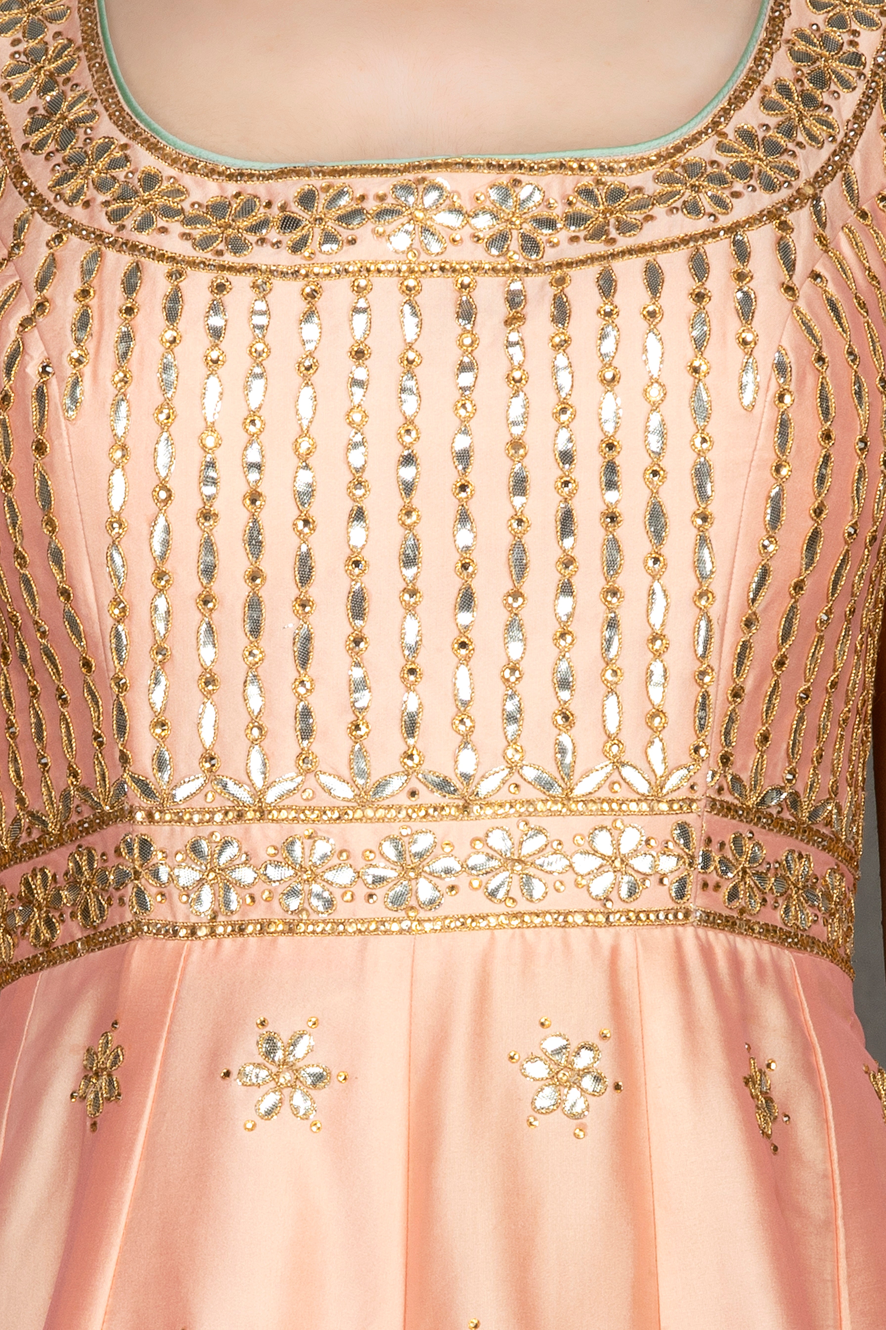 Peach Anarkali Gown