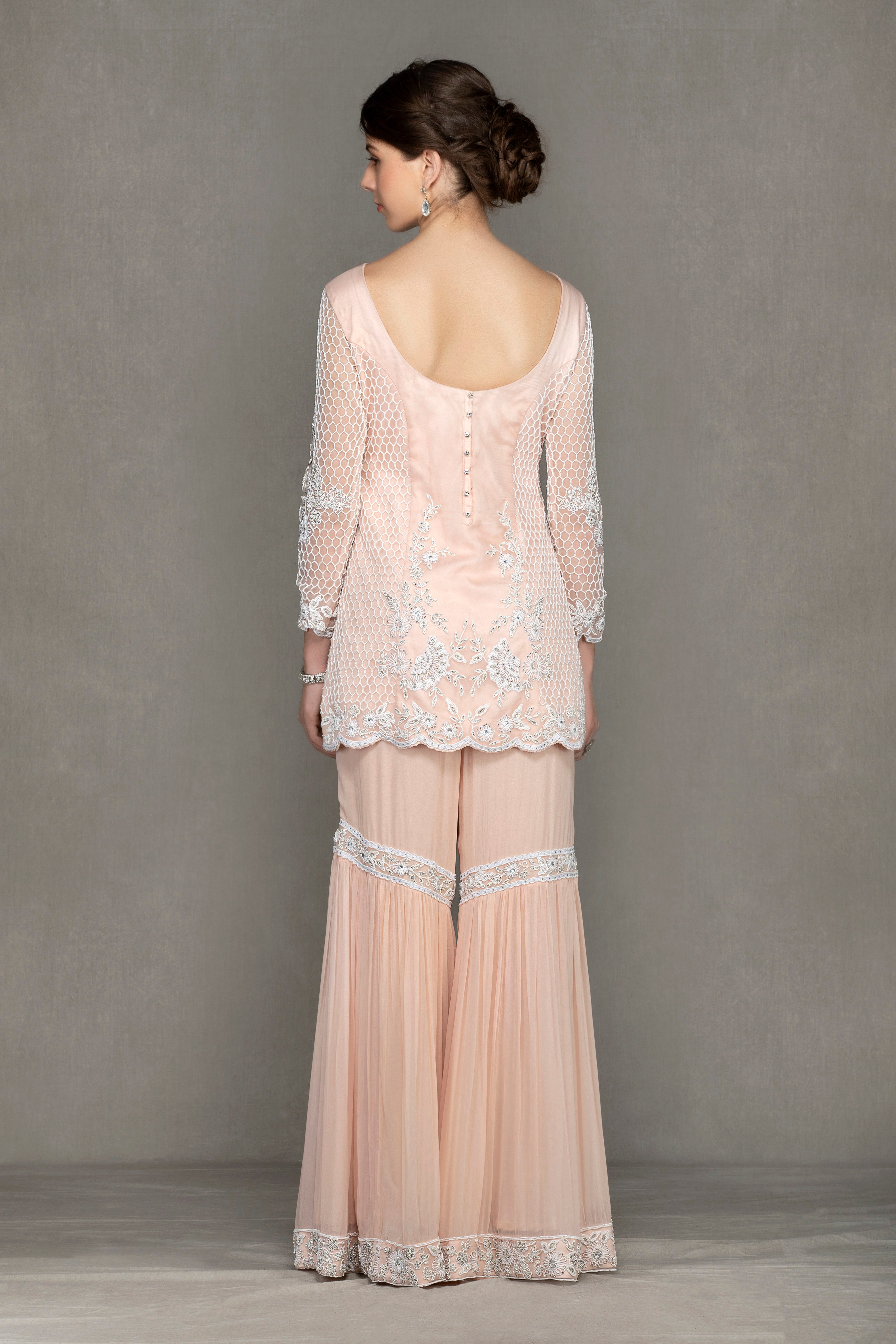 Georgette Sharara with Embroidered Top