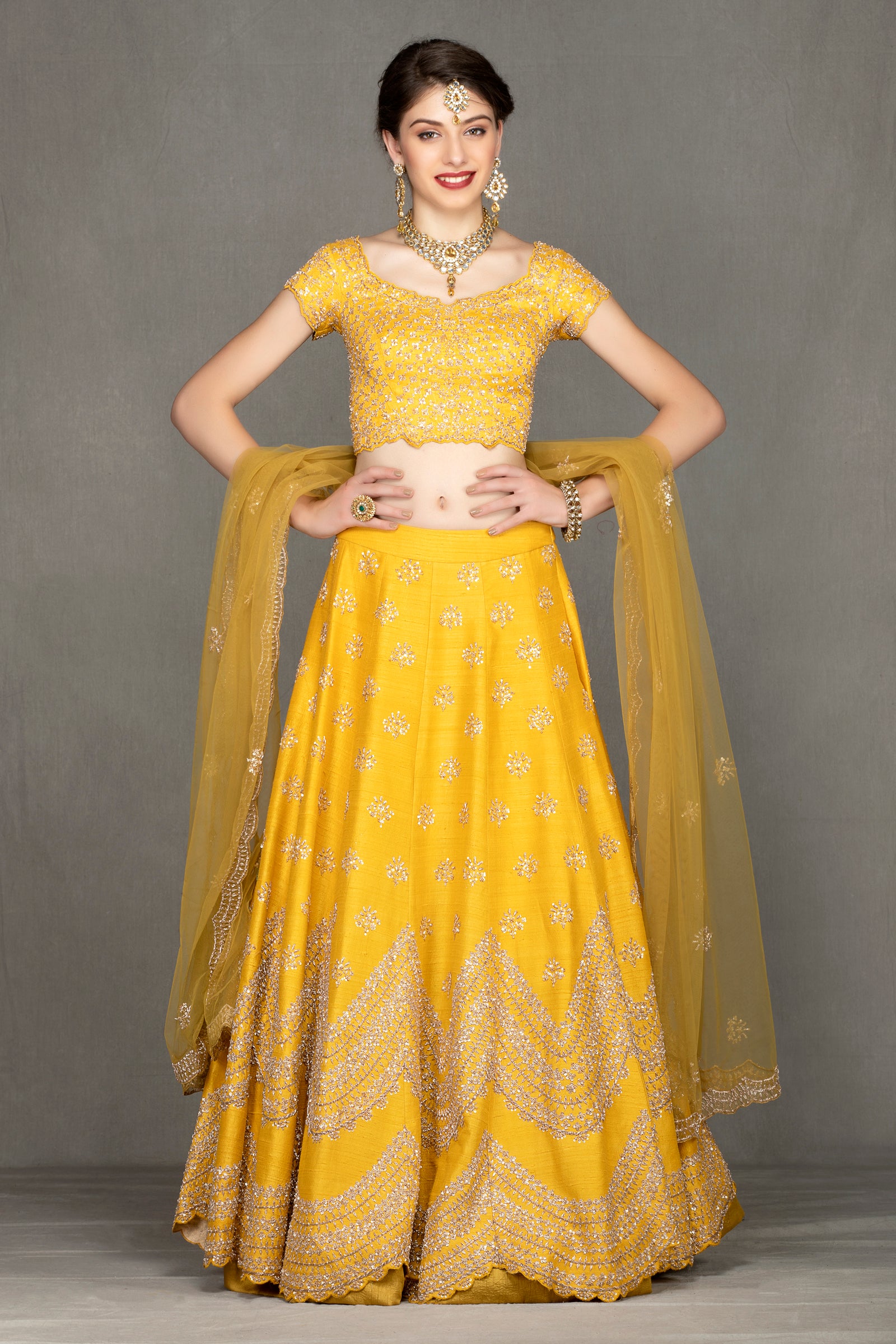 Yellow Bridal Lehenga
