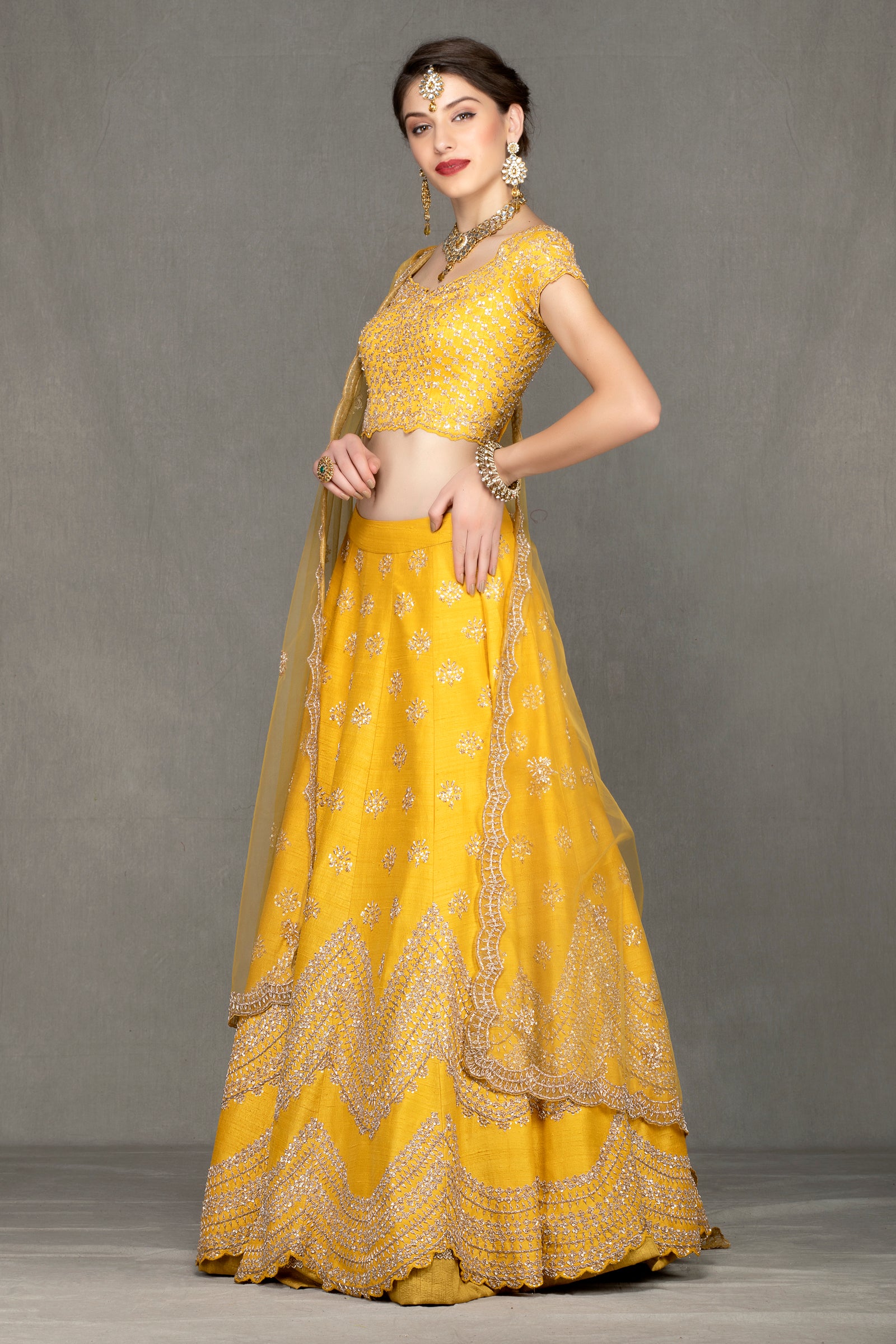 Yellow Bridal Lehenga