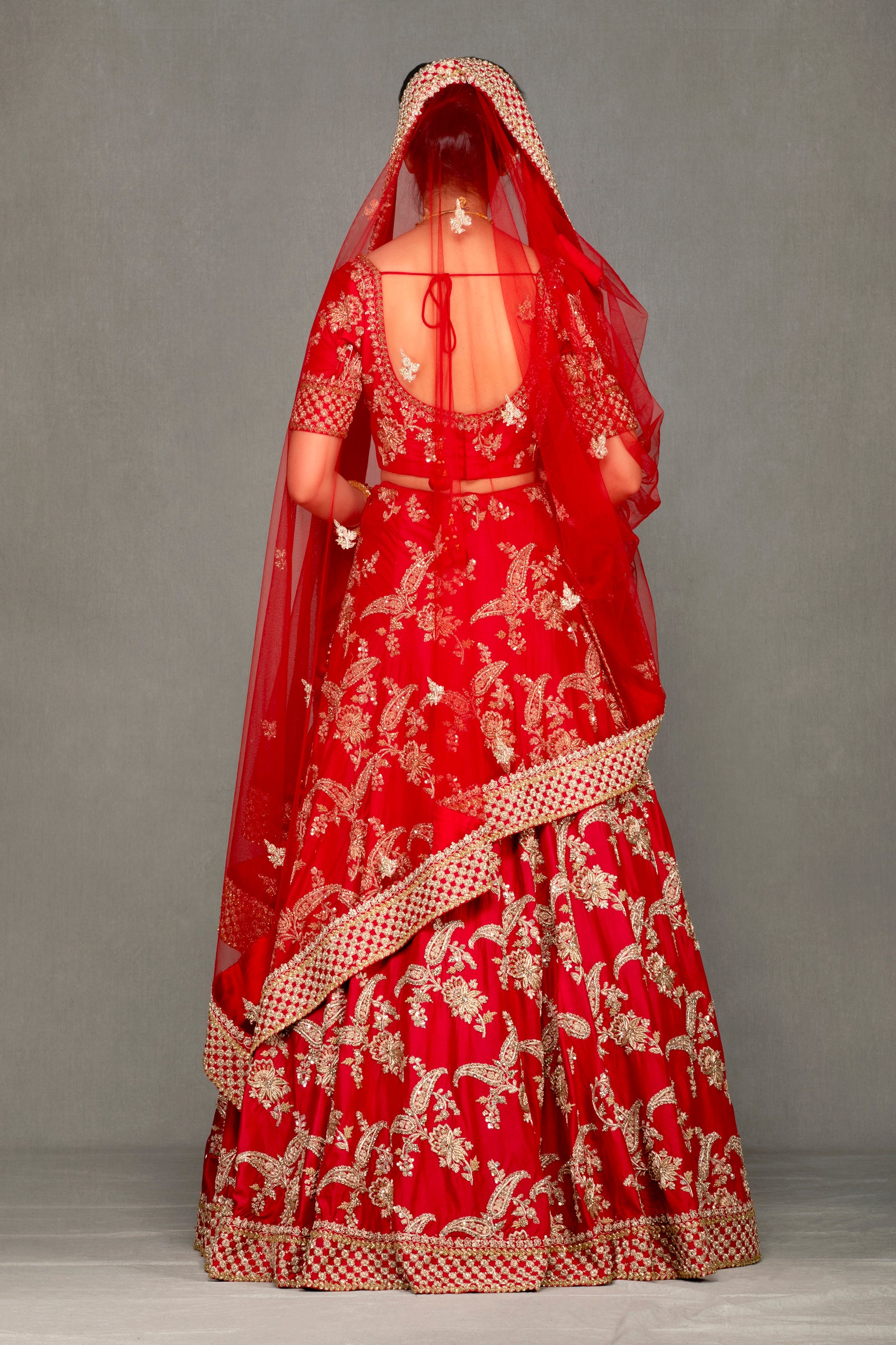 Red Traditional Lehenga