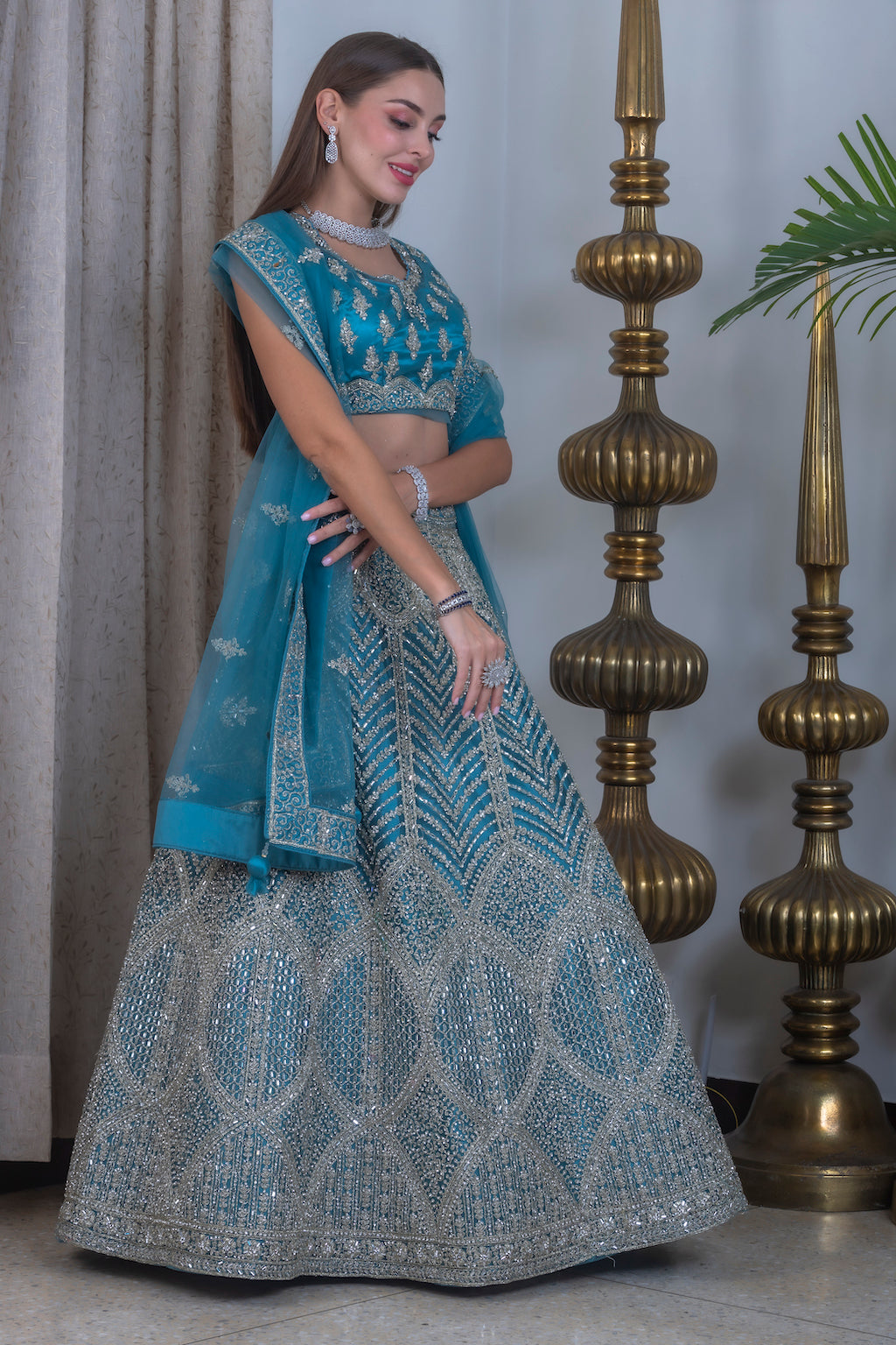 Turquoise Lehenga