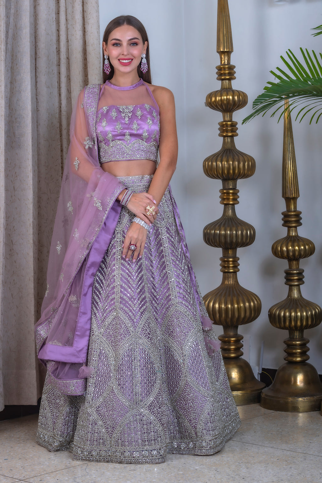 Mauve Lehenga