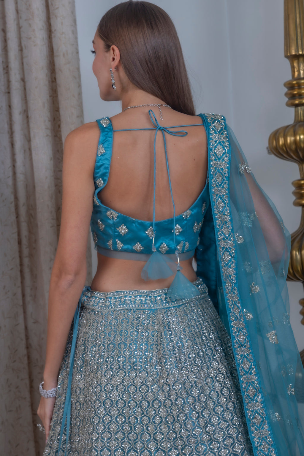 Turquoise Lehenga