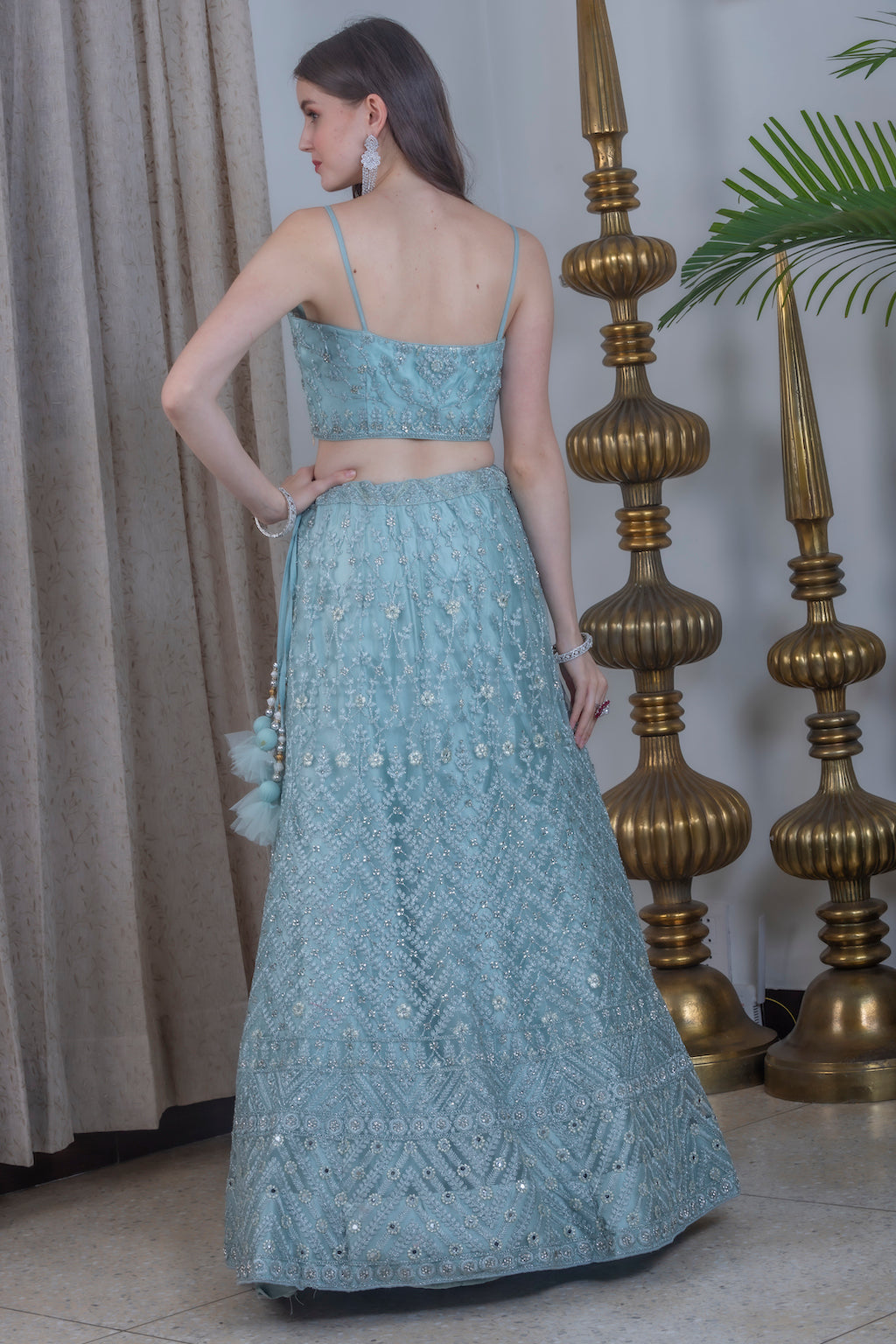 Turquoise Lehenga