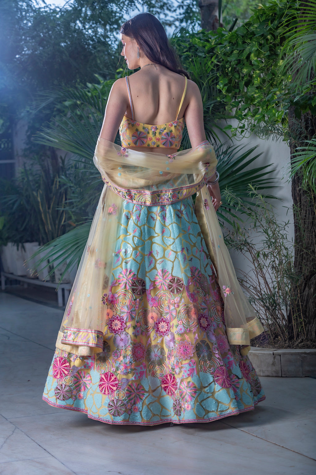 Multi color Lehenga