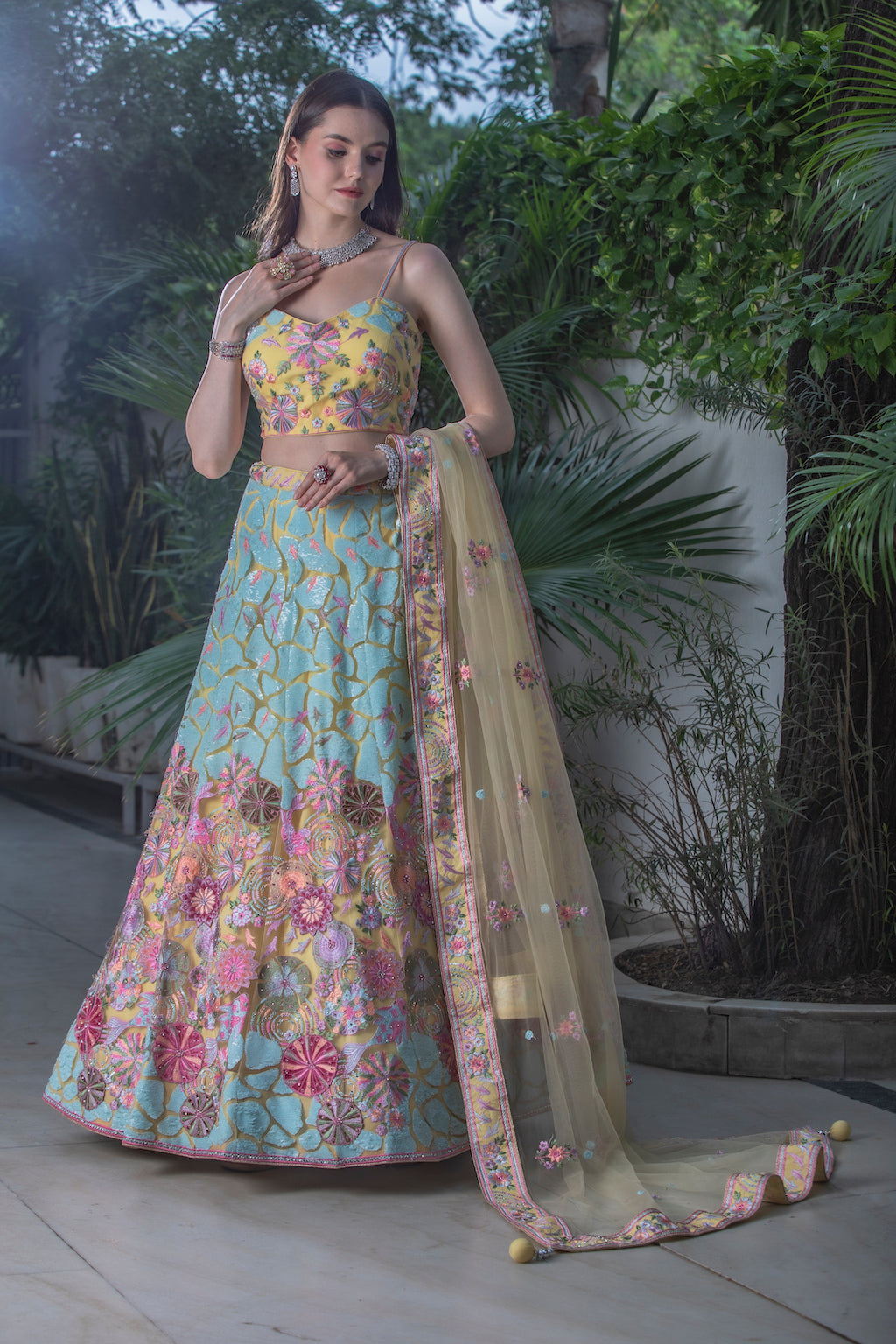 Multi color Lehenga