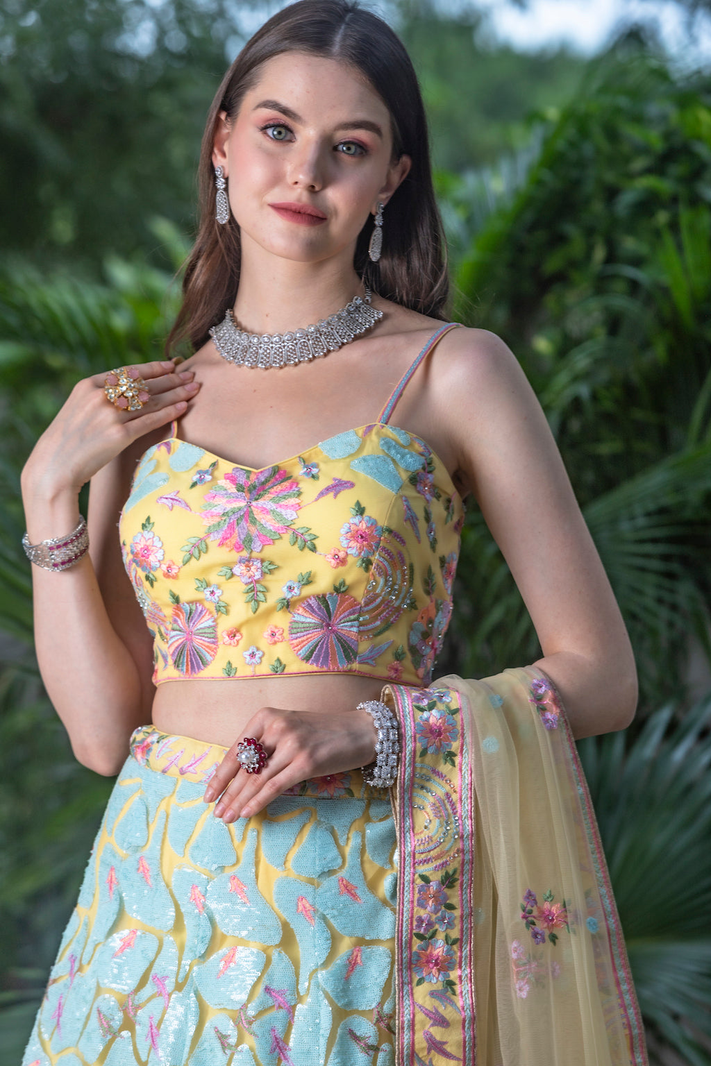 Multi color Lehenga