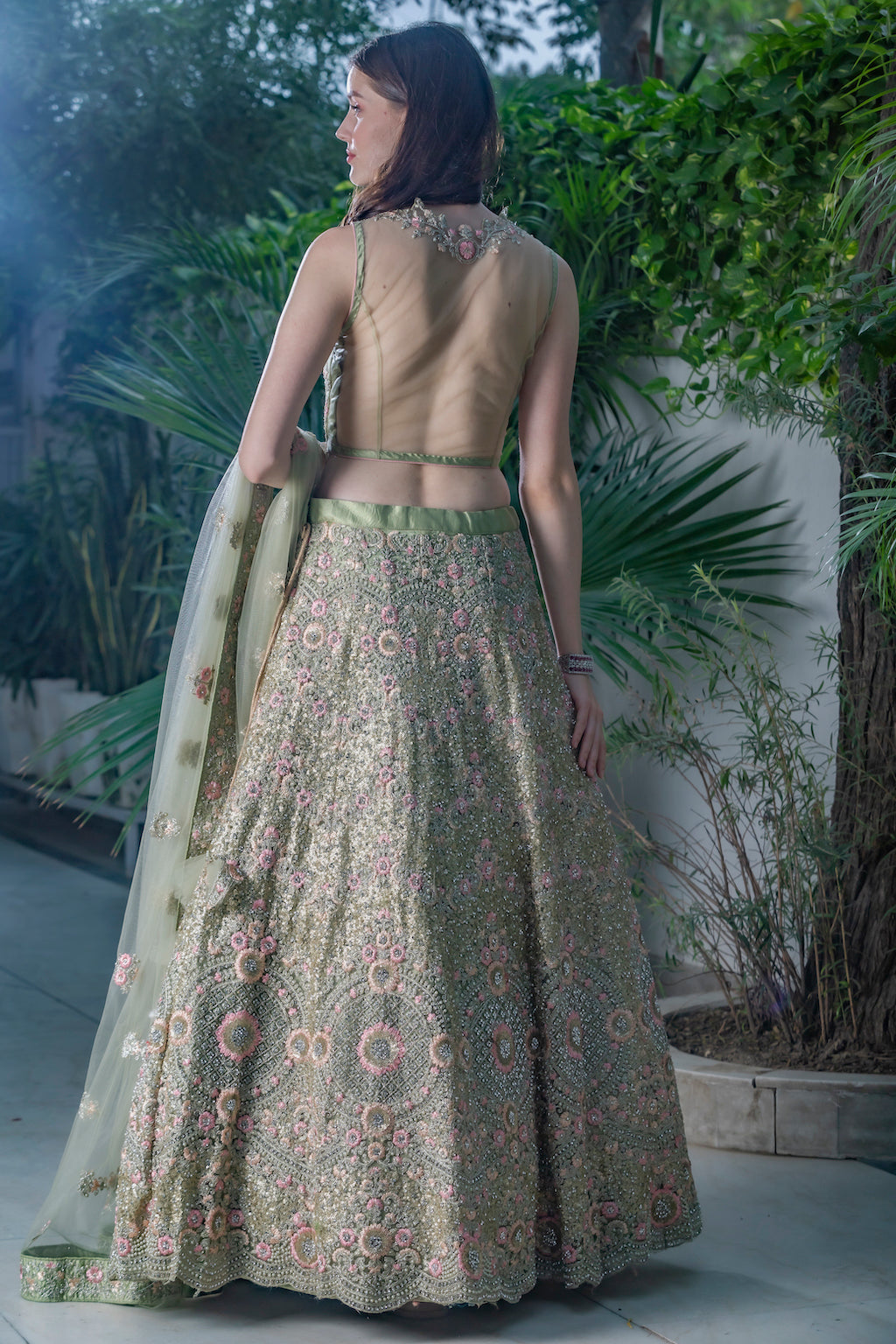 Mint Lehenga