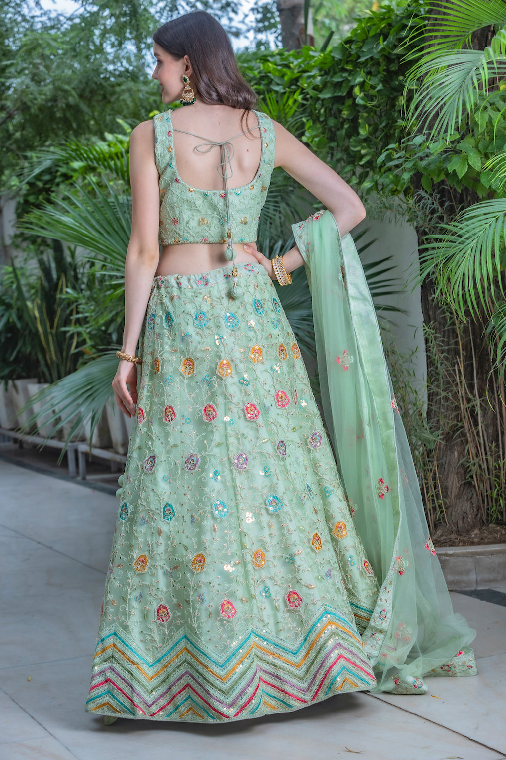 Mint Lehenga