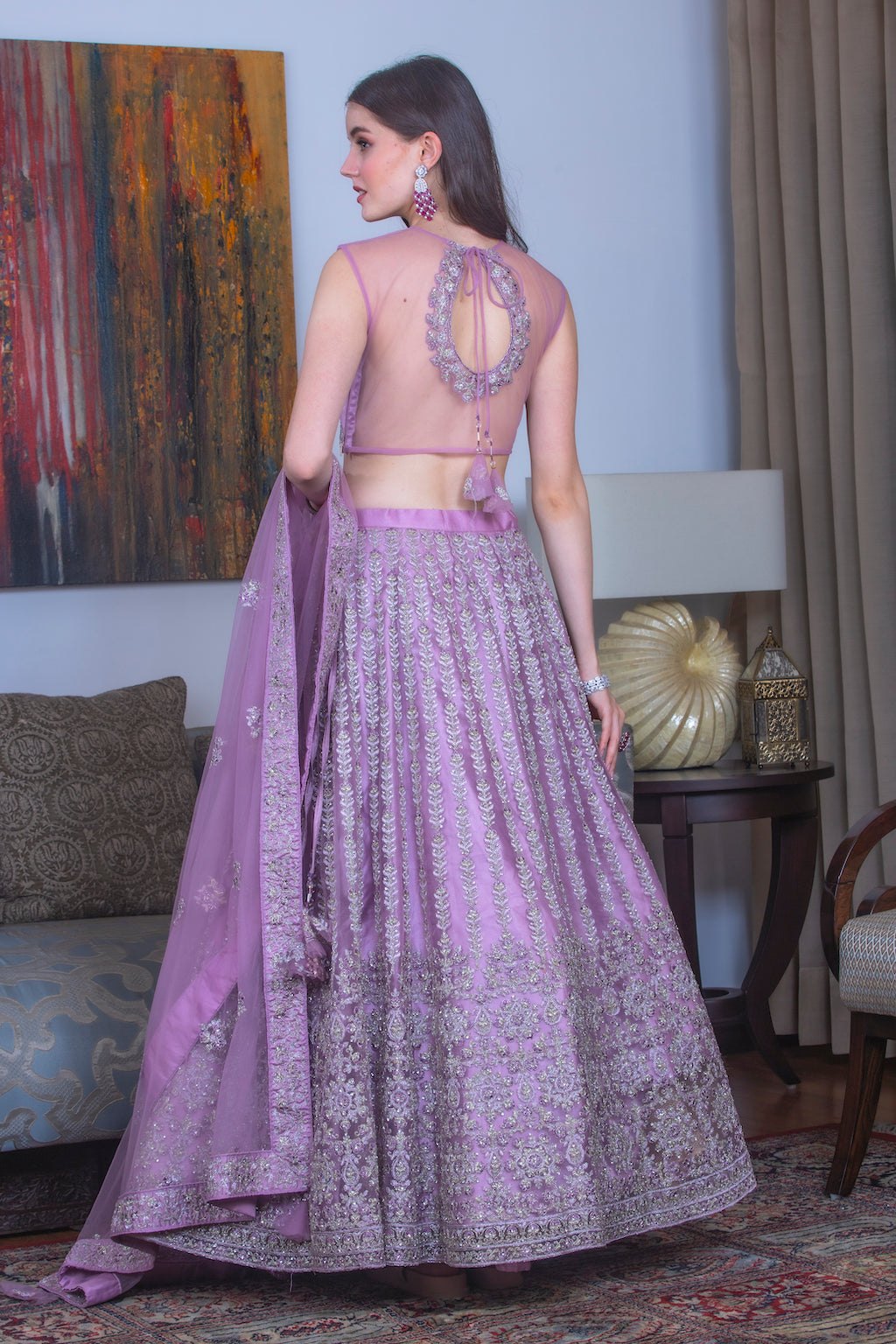 Mauve Lehenga