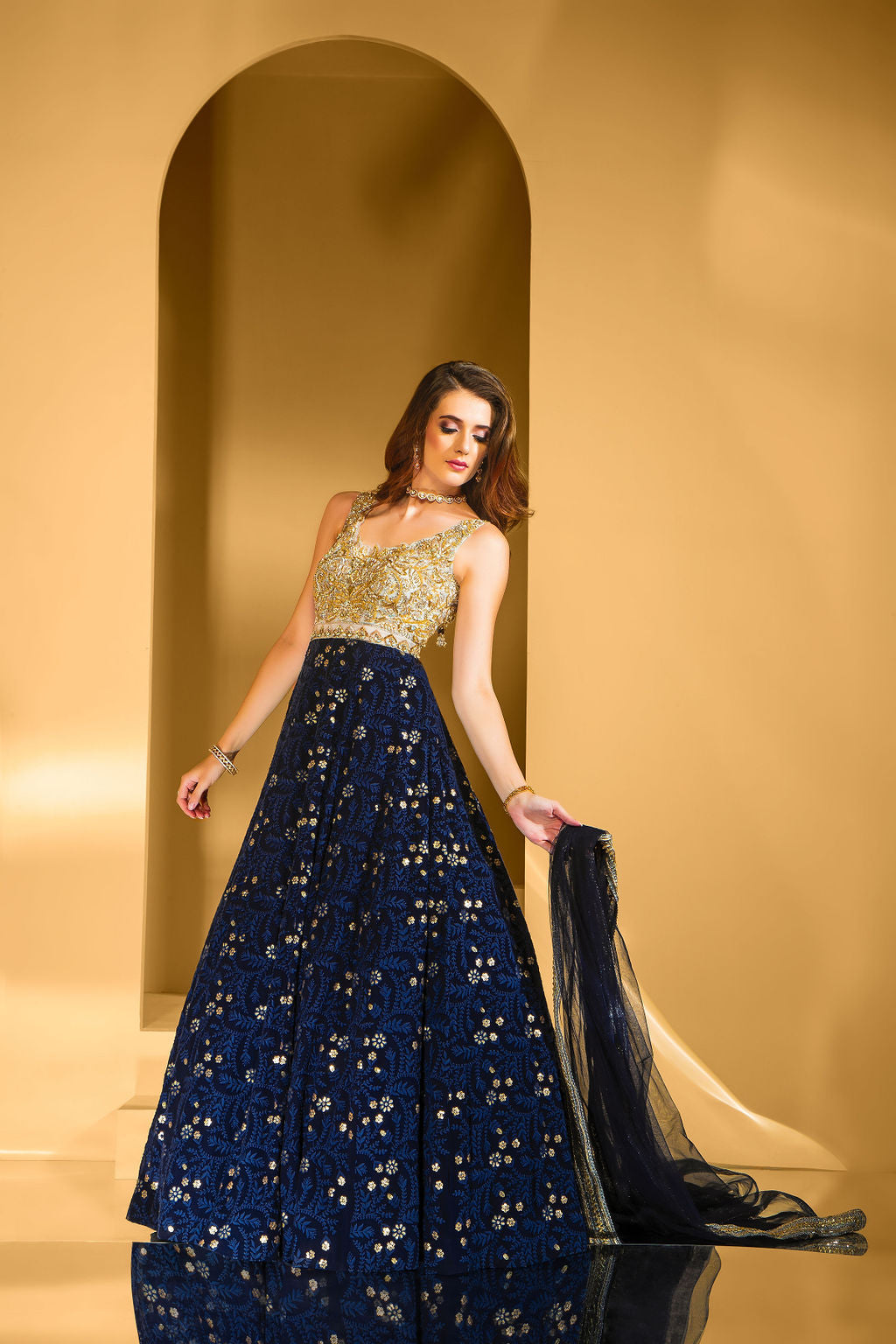 Navy Gown