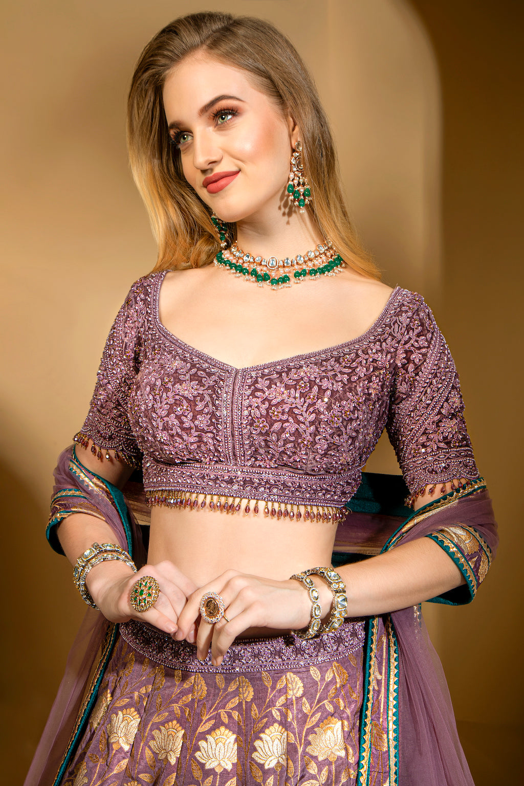 Banarsi Skirt with embroidered top