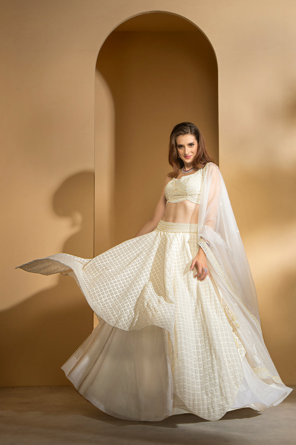 Ivory Skirt and Top