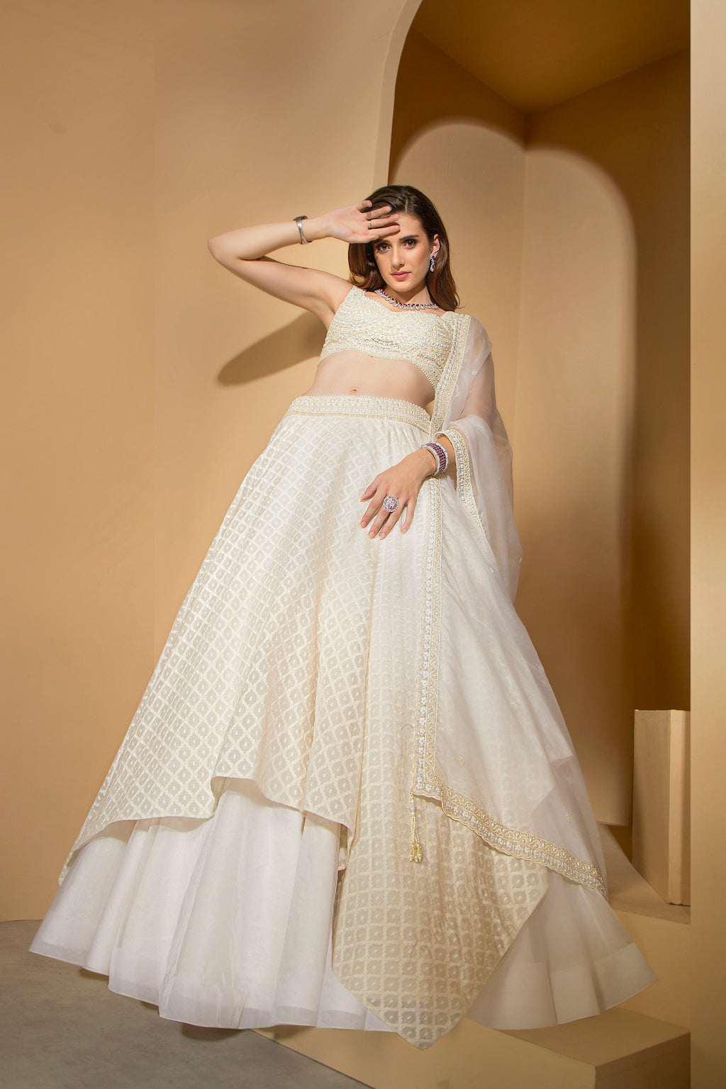 Ivory Skirt and Top