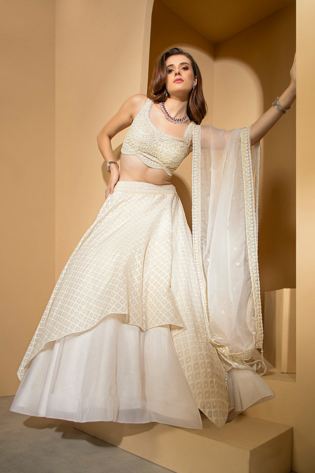 Ivory Skirt and Top
