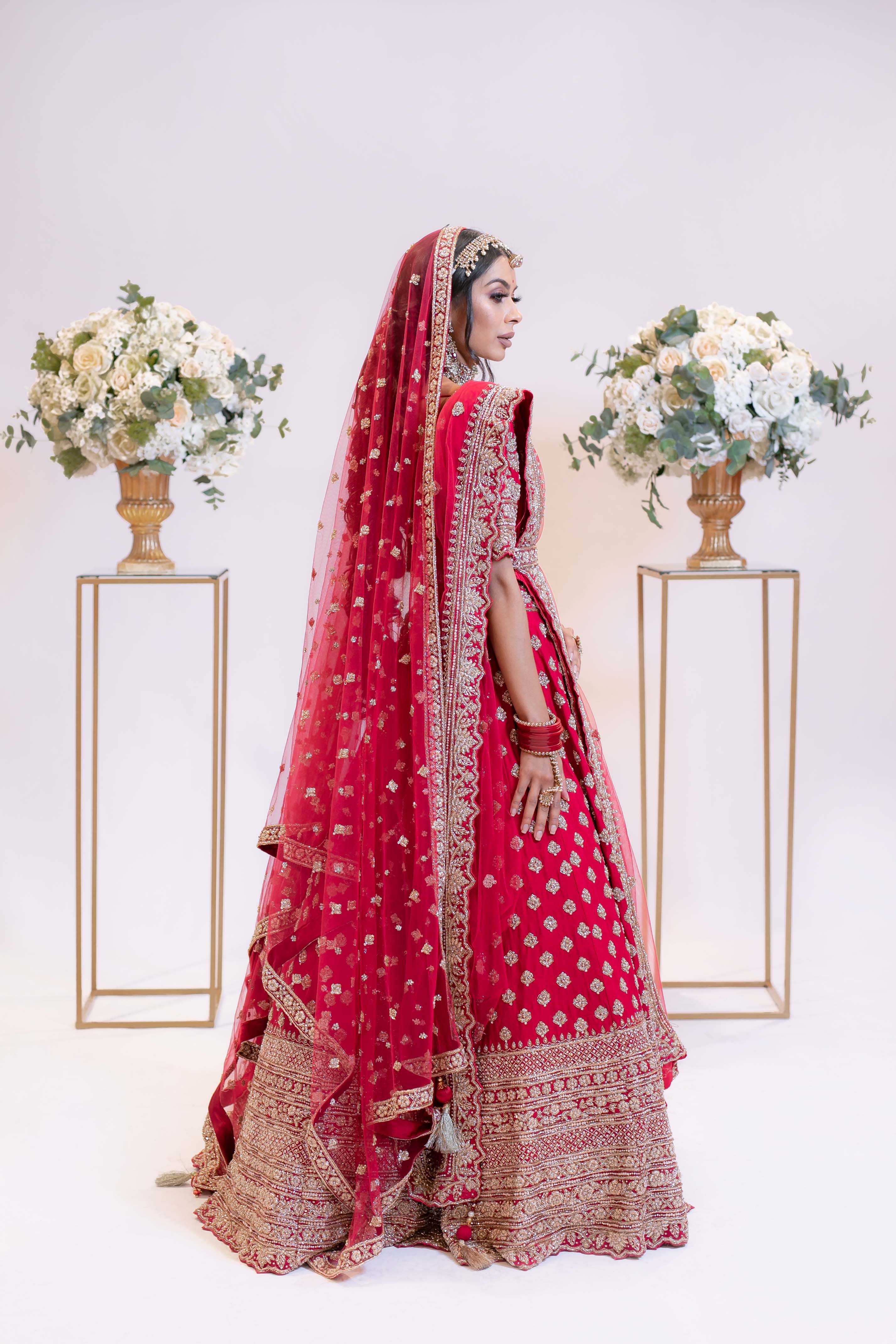 Red Traditional Bridal Lehenga