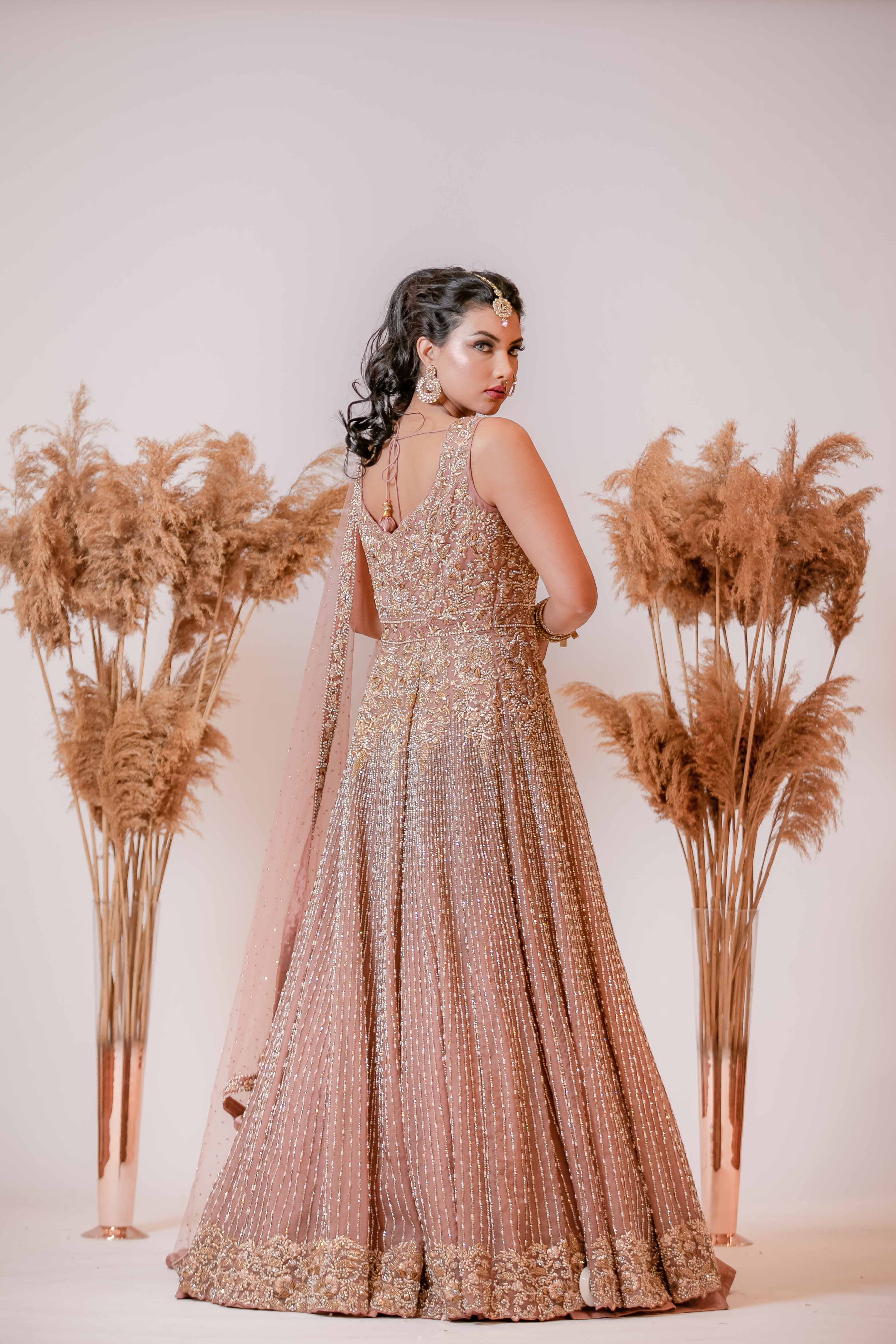 Jacket Style Gown with Skirt