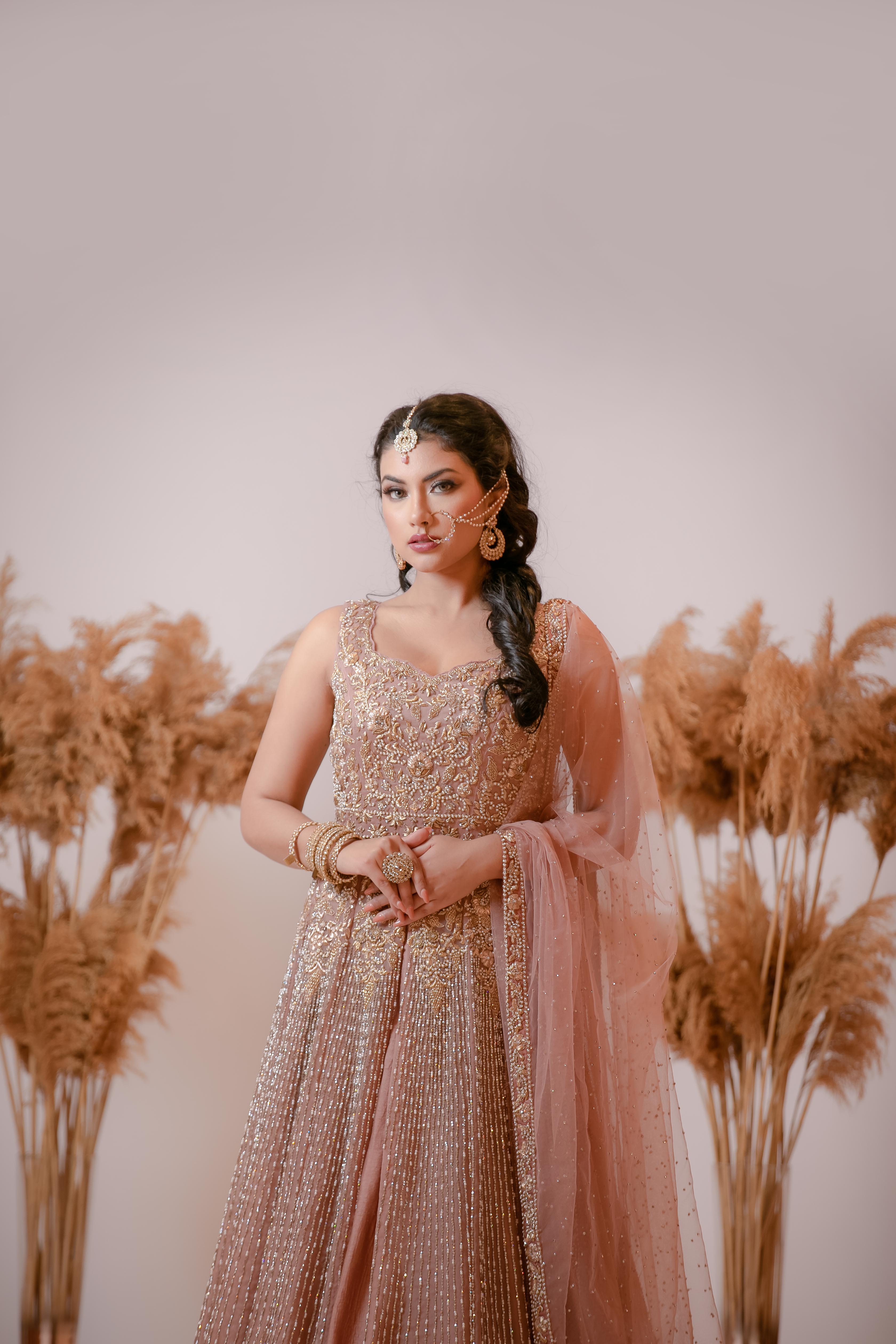 Jacket Style Gown with Skirt