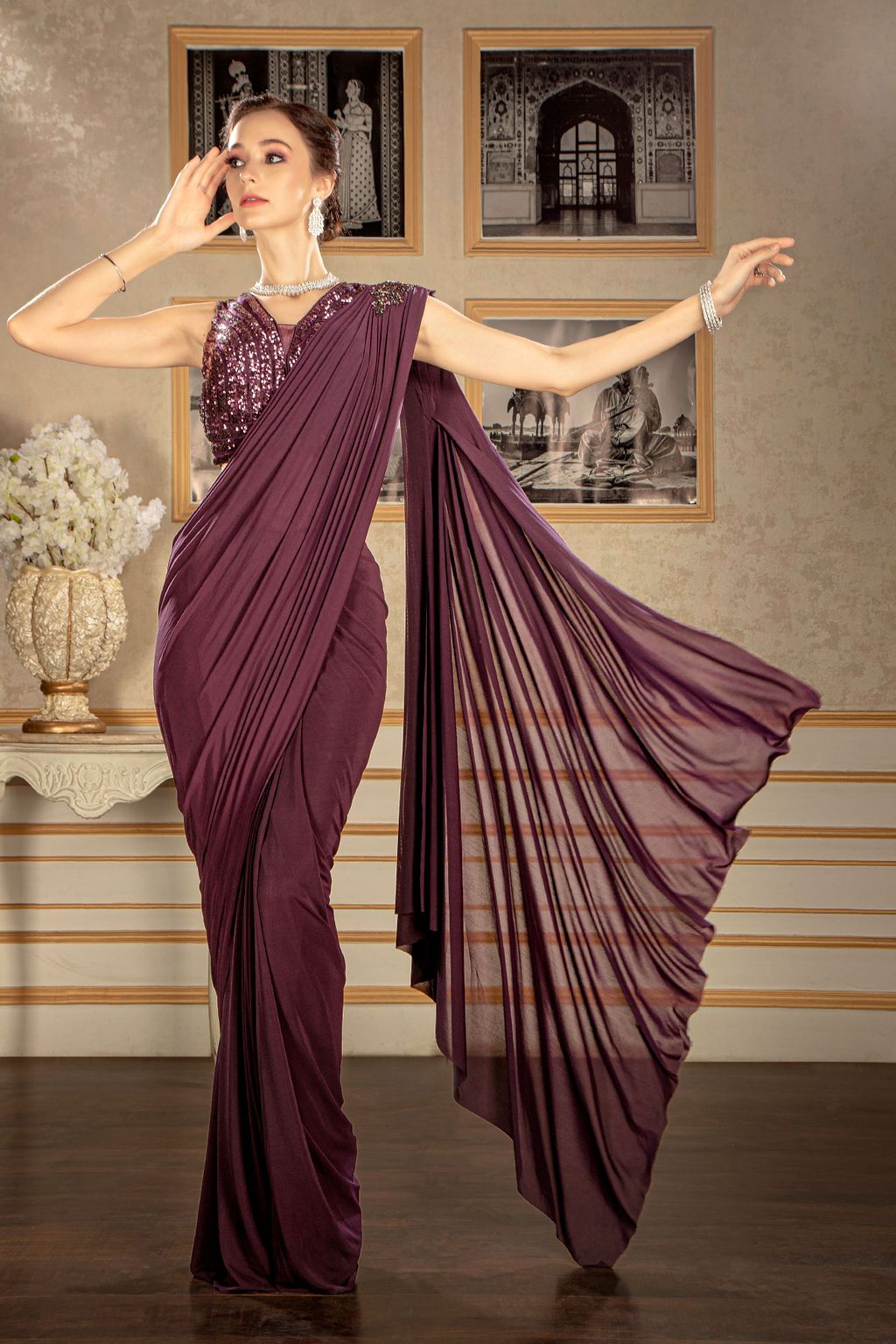 Stylish Drape Saree
