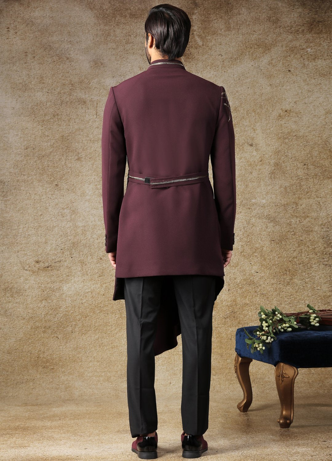 Raisin Charm Indo-Western Sherwani