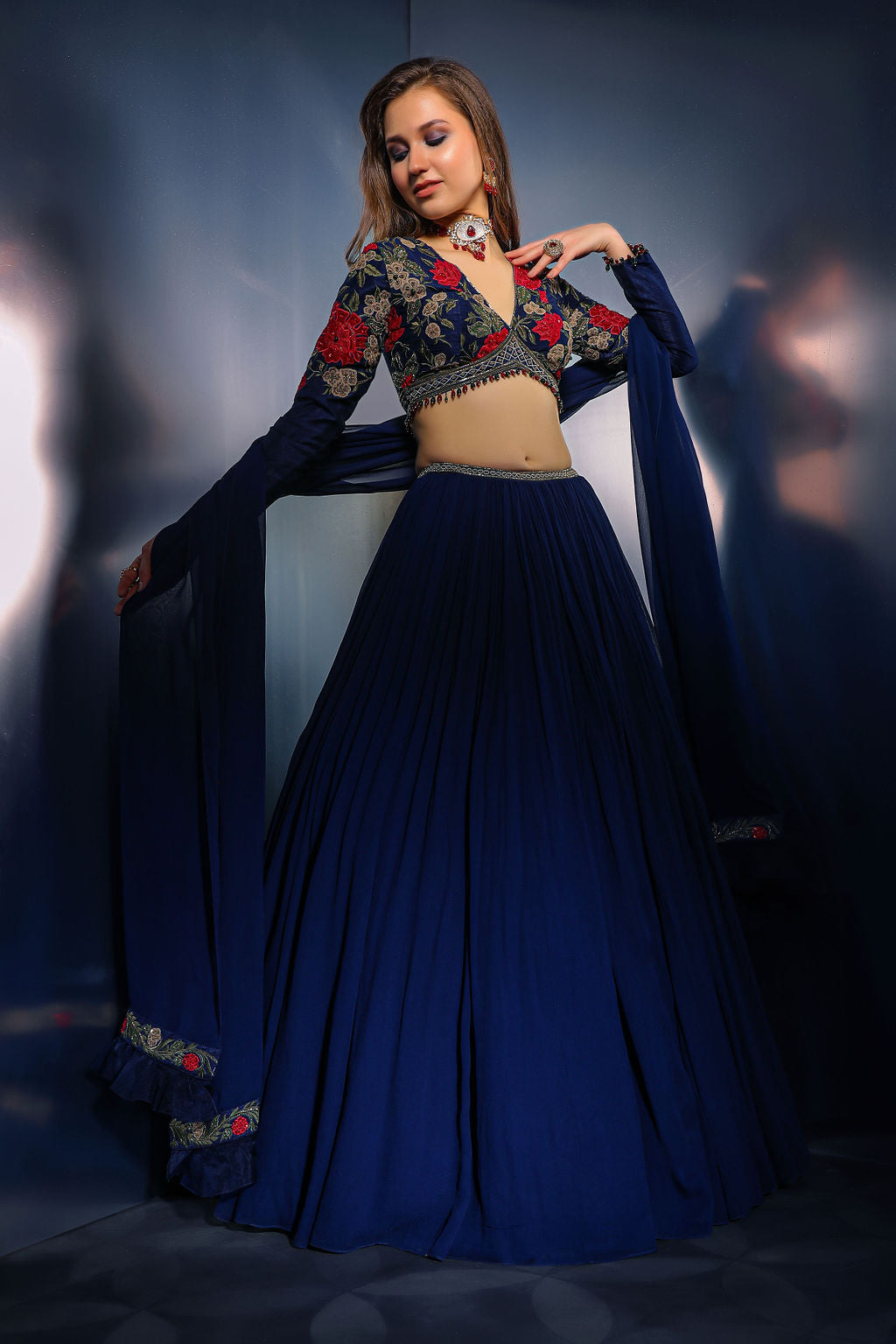 Blue Skirt and Top