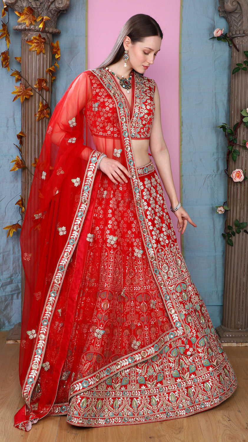 Red Lehenga