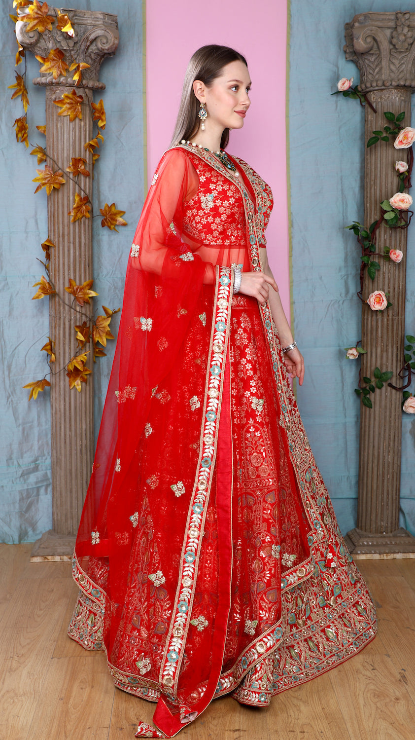 Red Lehenga