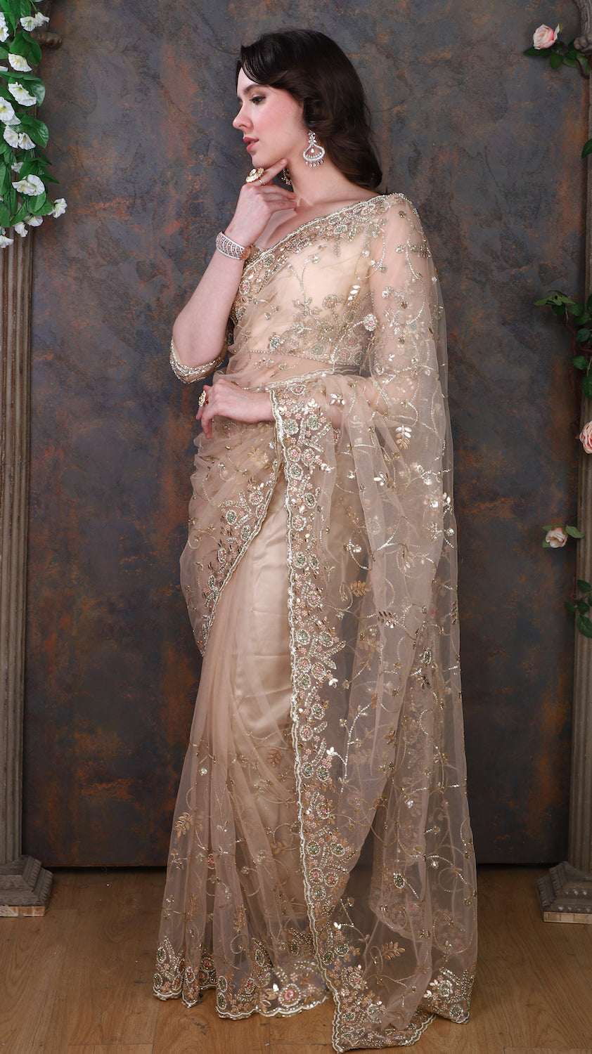 Golden Saree